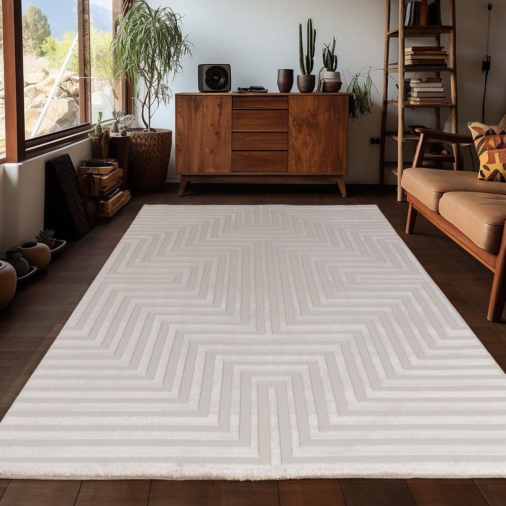 Sahara 1111 beige Moderner Designer Teppich