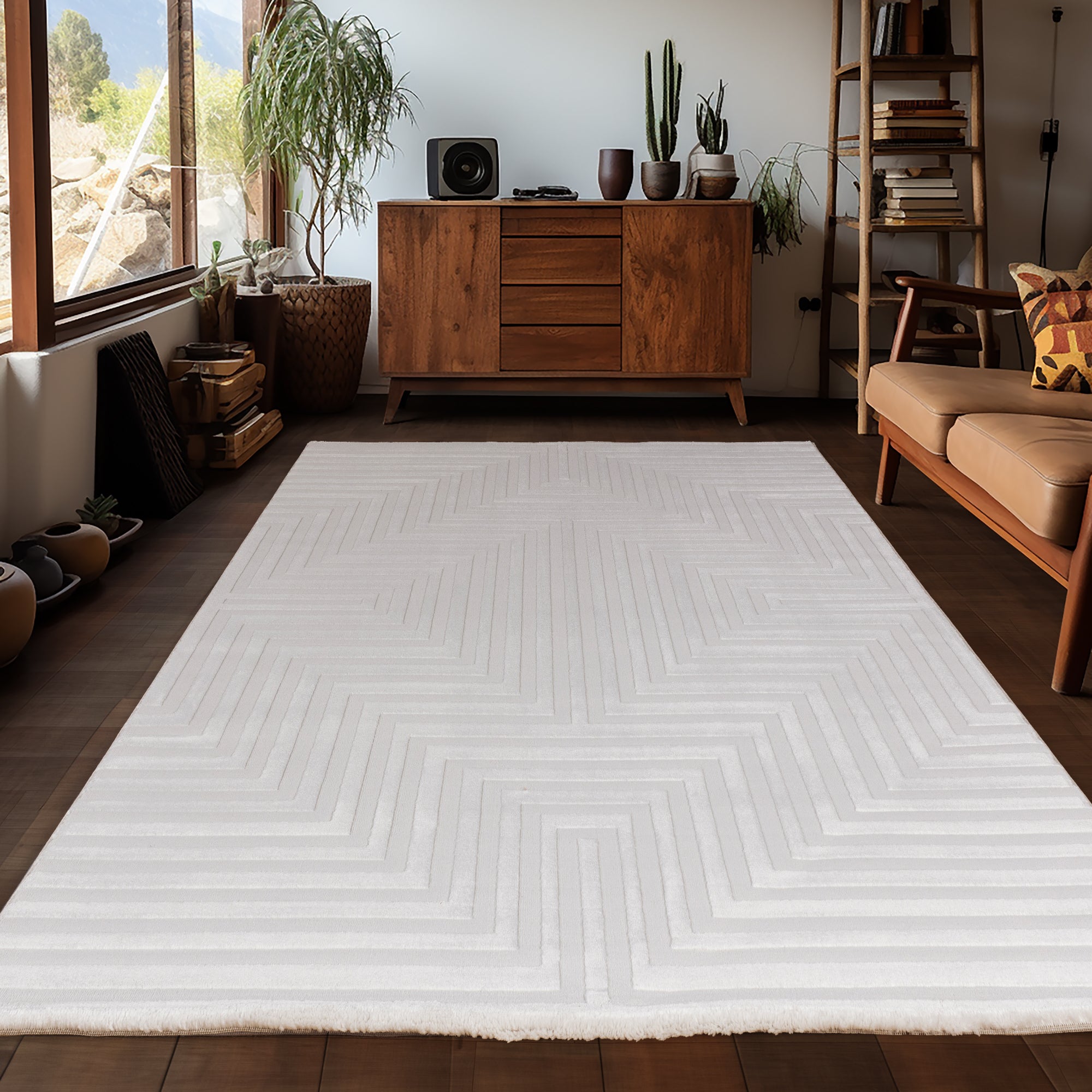 Sahara 1111 creme Moderner Designer Teppich