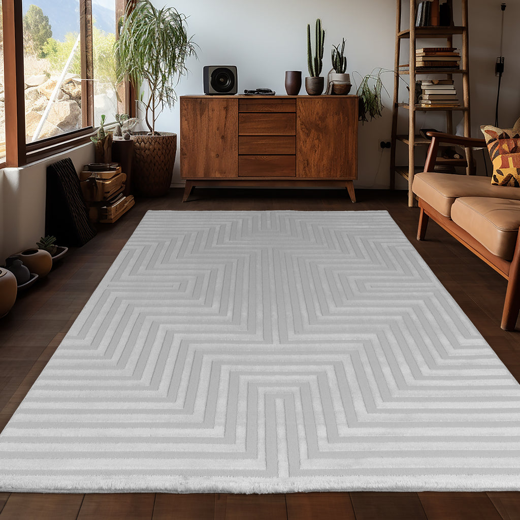 Sahara 1111 grau Moderner Designer Teppich