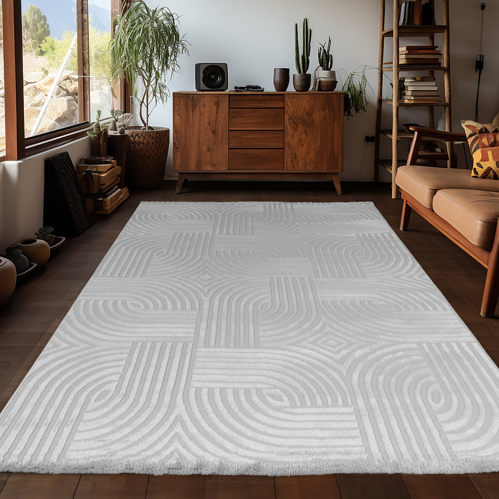 Sahara 1112 grau Moderner Designer Teppich