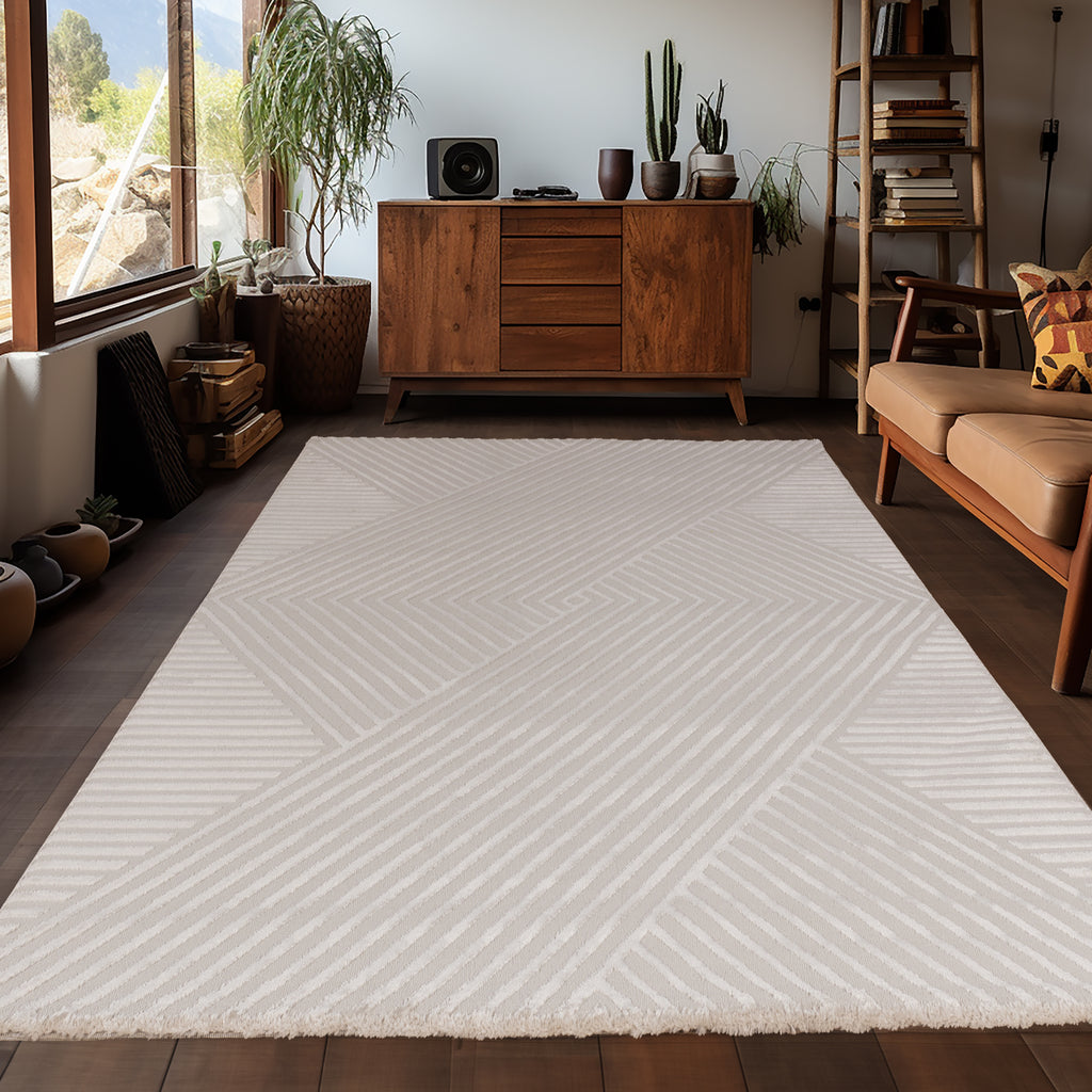 Sahara 1115 beige Moderner Designer Teppich