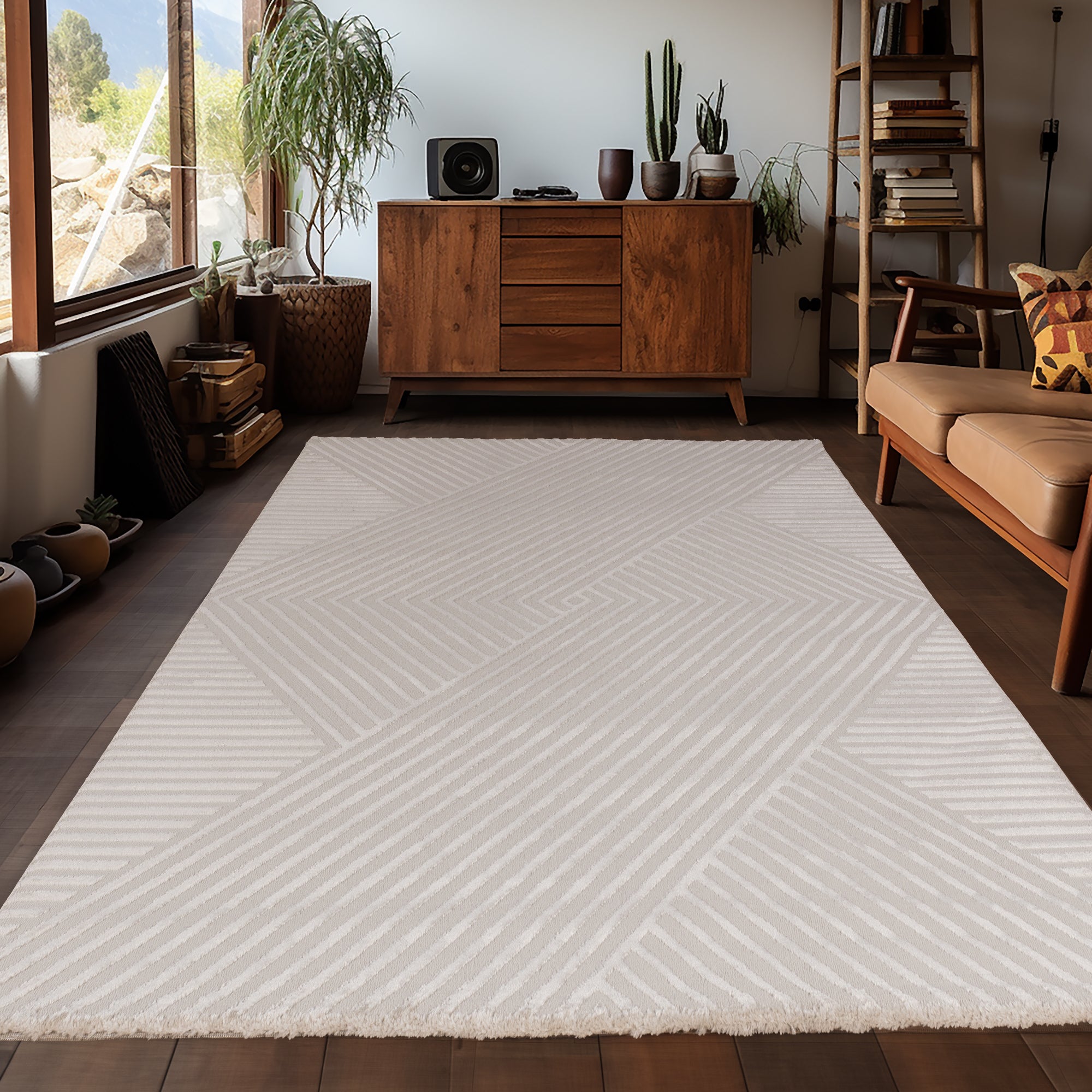 Sahara 1115 beige Moderner Designer Teppich