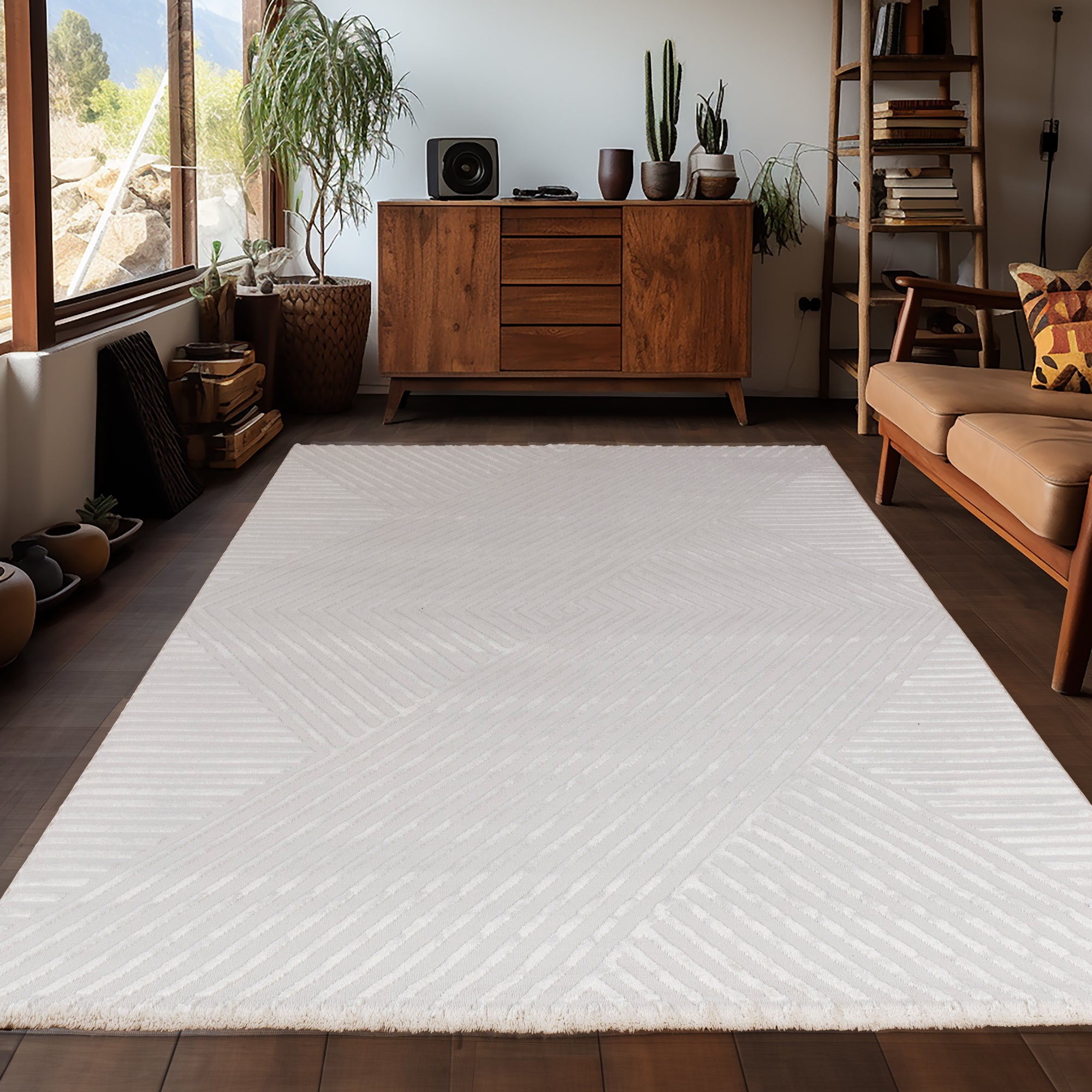 Sahara 1115 creme Moderner Designer Teppich