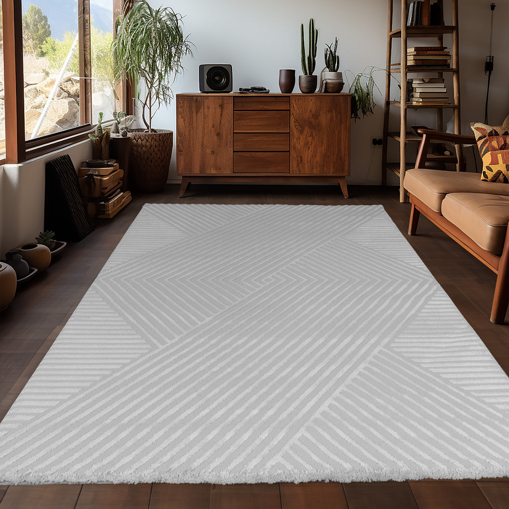 Sahara 1115 grau Moderner Designer Teppich