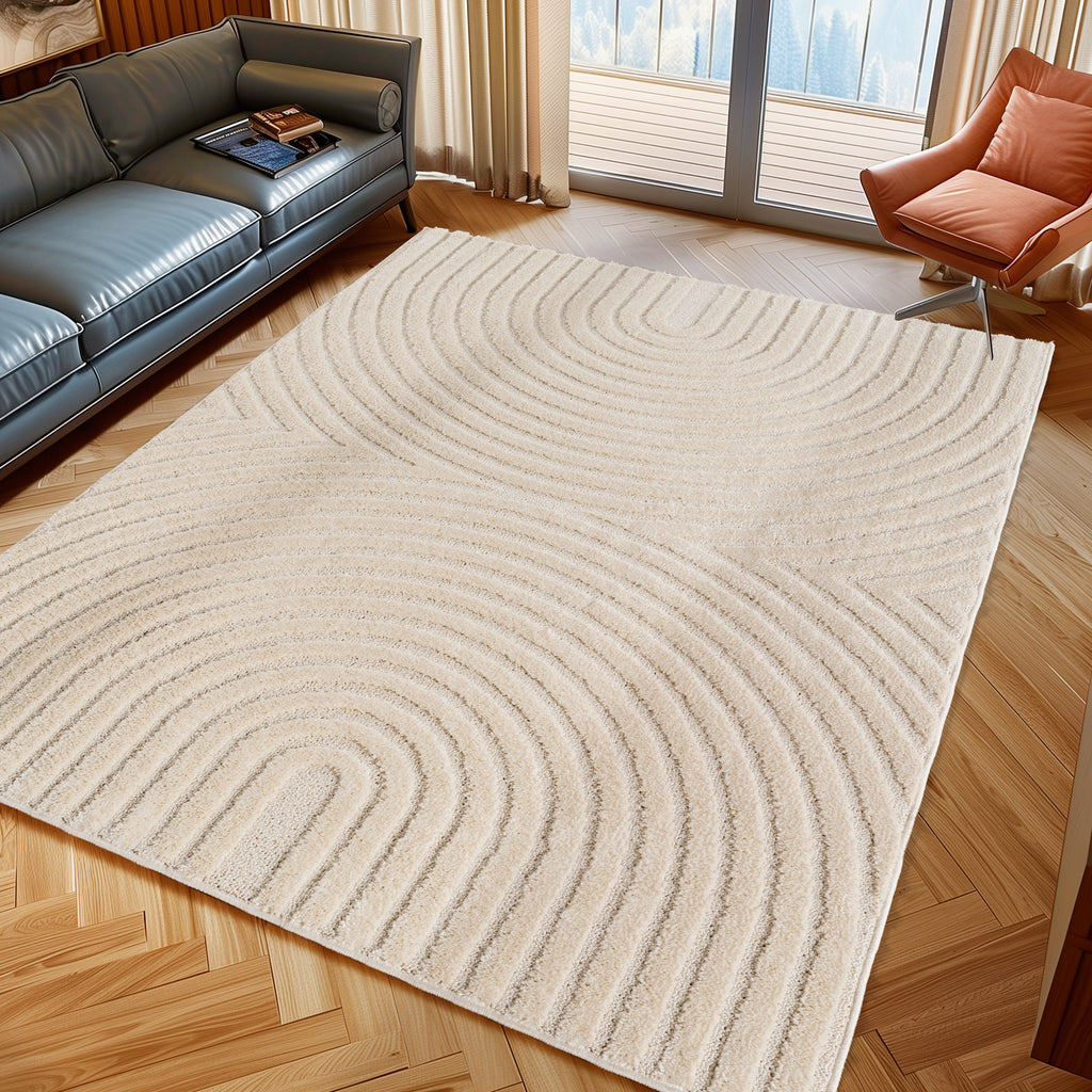 Amy 1122 creme Boho & Skandi-Stil Teppich