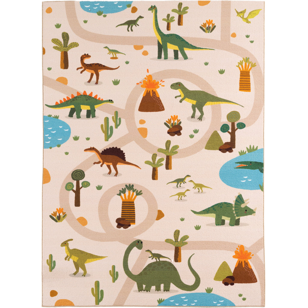 Mini 1131 beige Dinosaurier Muster