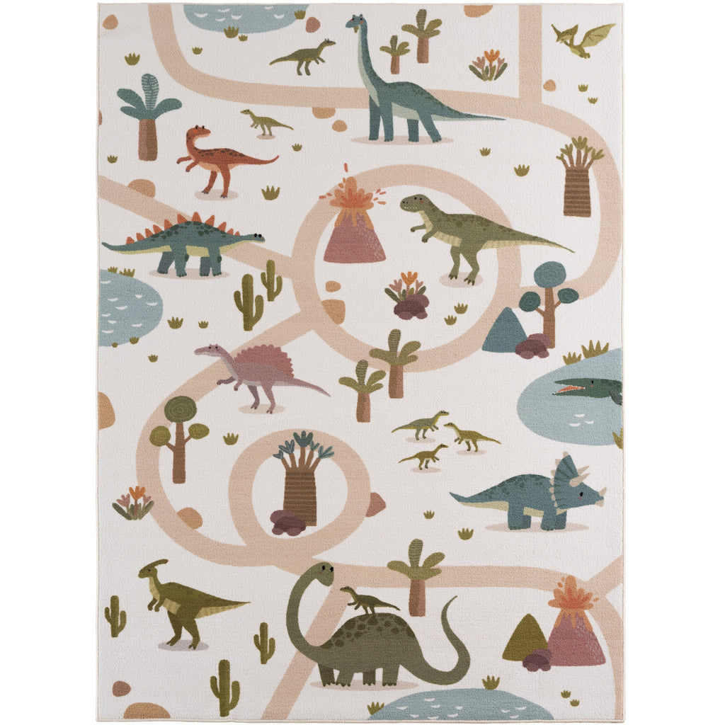 Mini 1131 creme Dinosaurier Muster