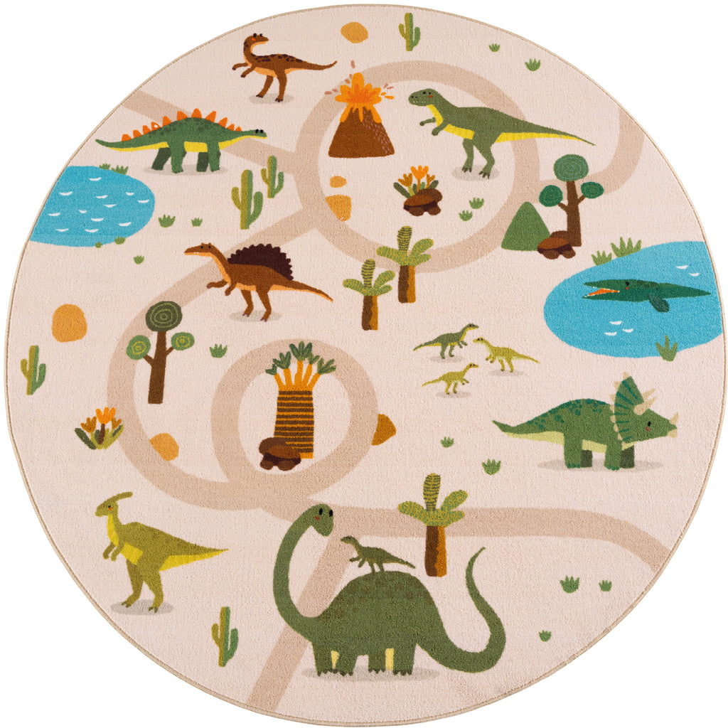 Mini 1131 beige Dinosaurier Muster