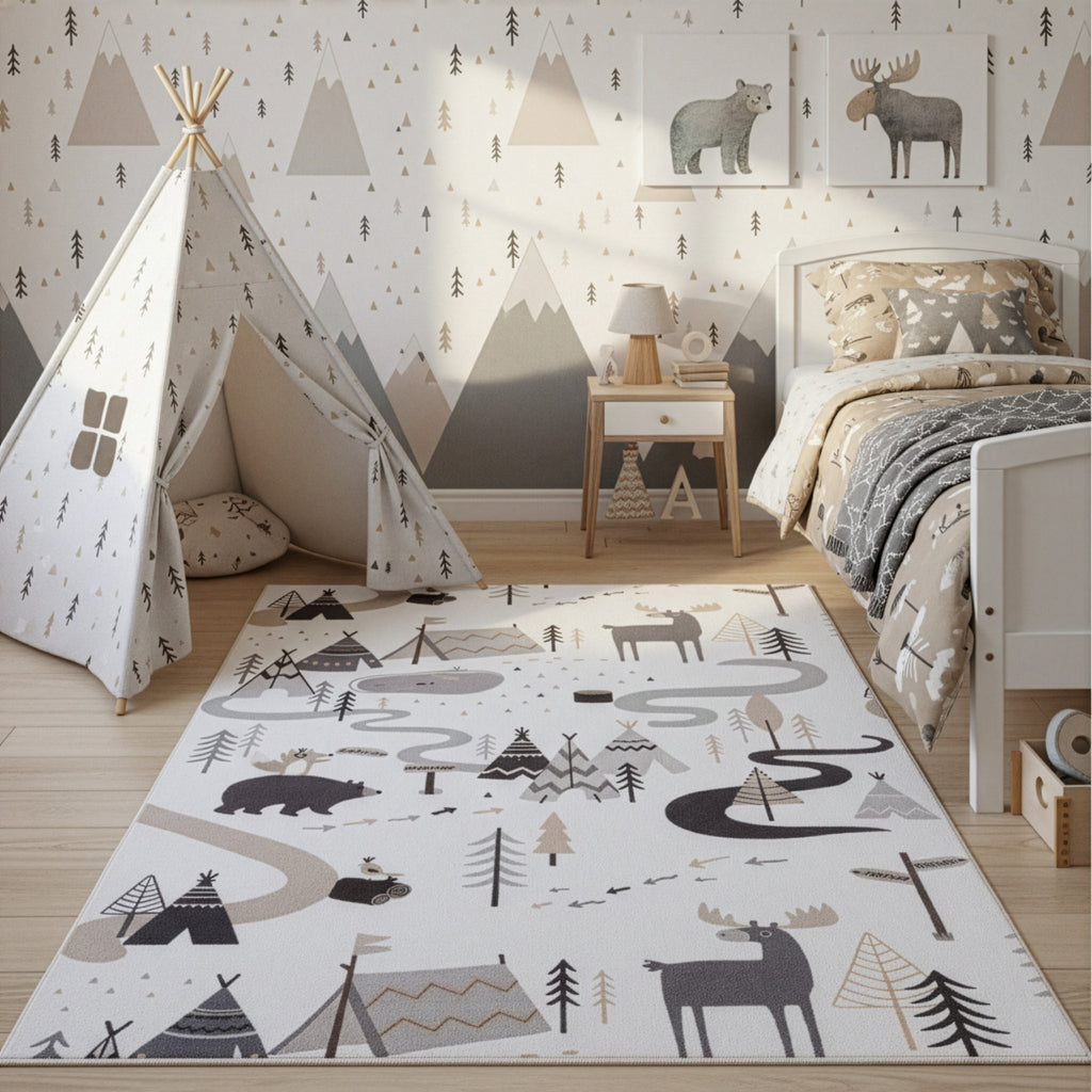Mini 1135 creme Wildnis Muster