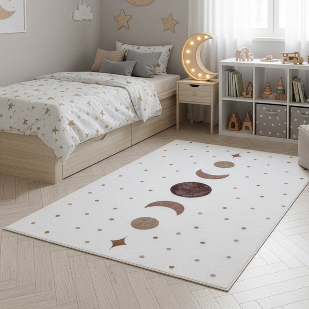 Mini 1136 creme Mond & Sternen Muster