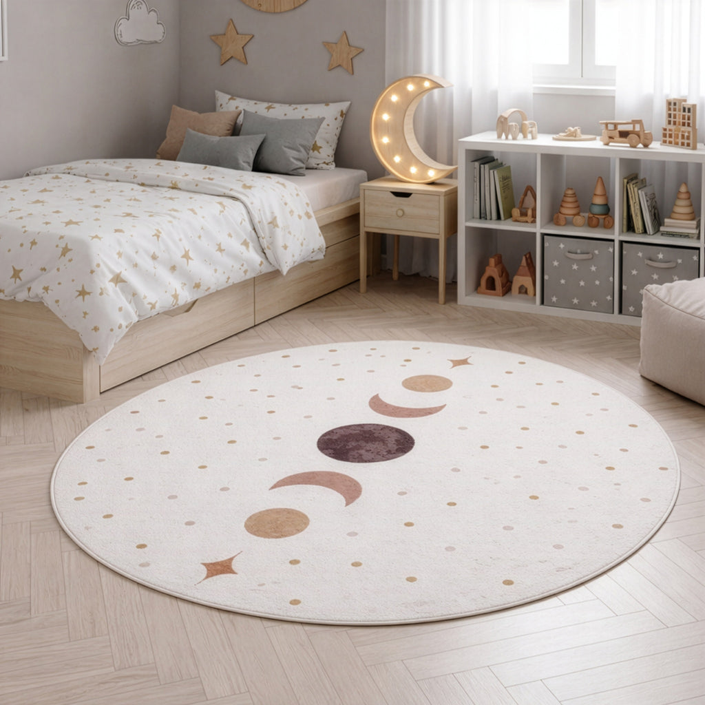 Mini 1136 creme Mond & Sternen Muster