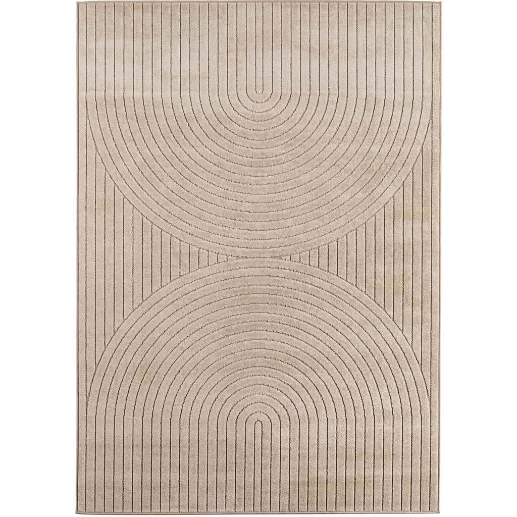 Nora 1201 beige moderner Designer Teppich