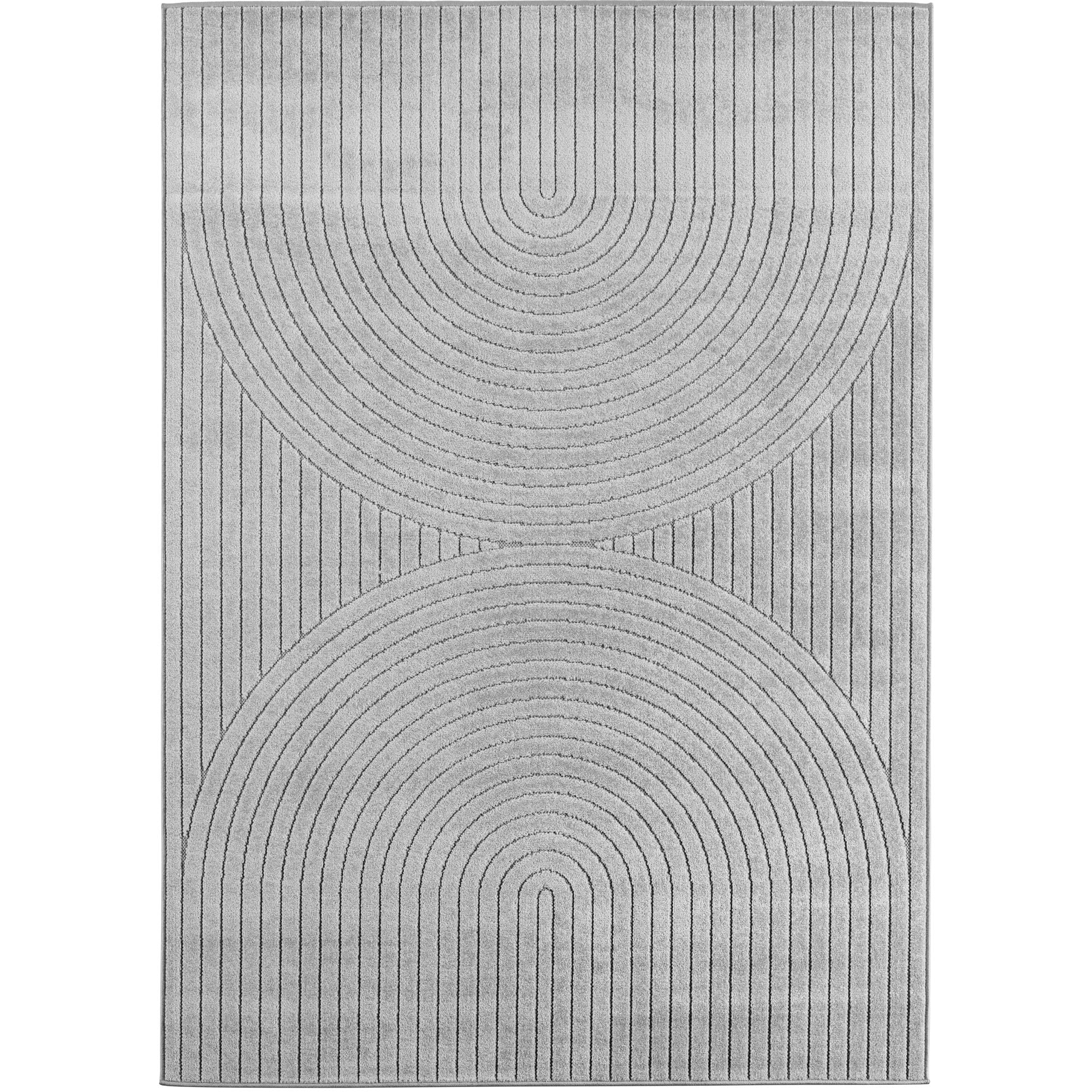 Nora 1201 grau moderner Designer Teppich