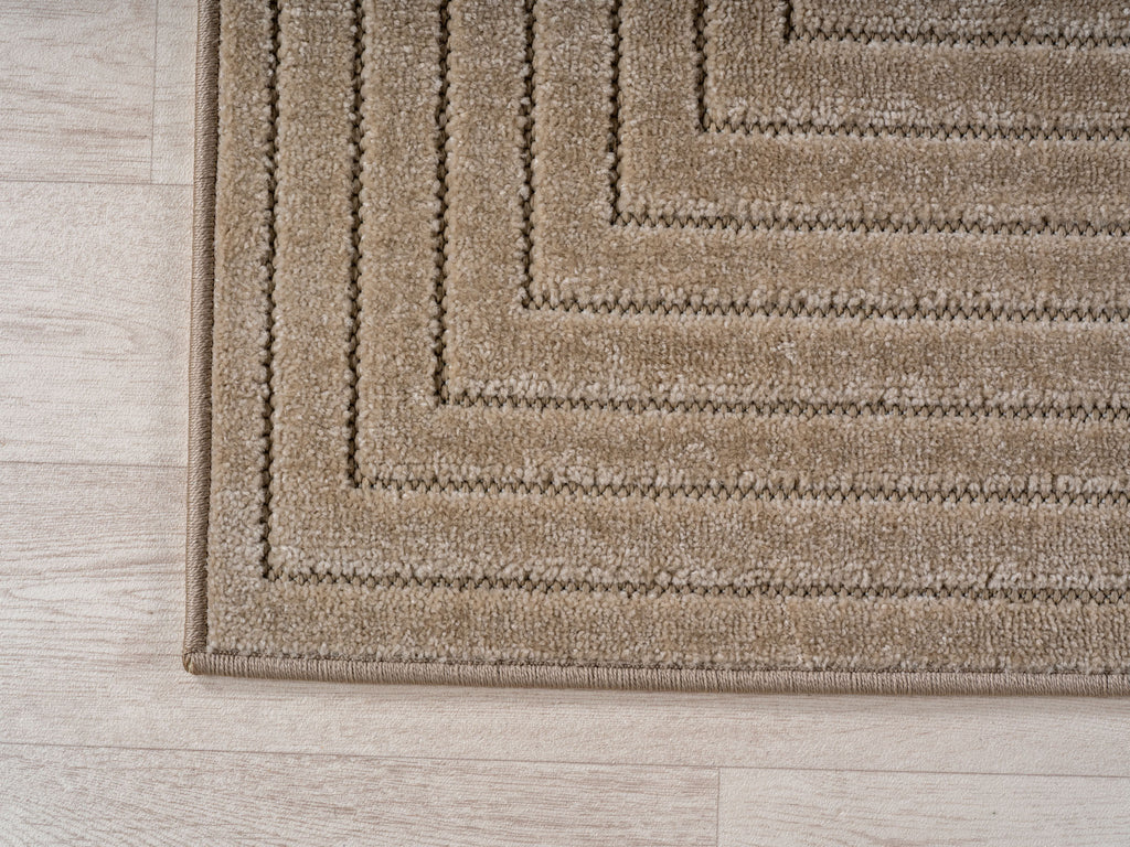 Nora 1202 beige moderner Designer Teppich