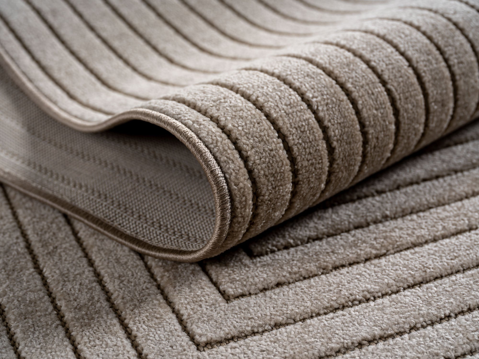 Nora 1202 beige moderner Designer Teppich