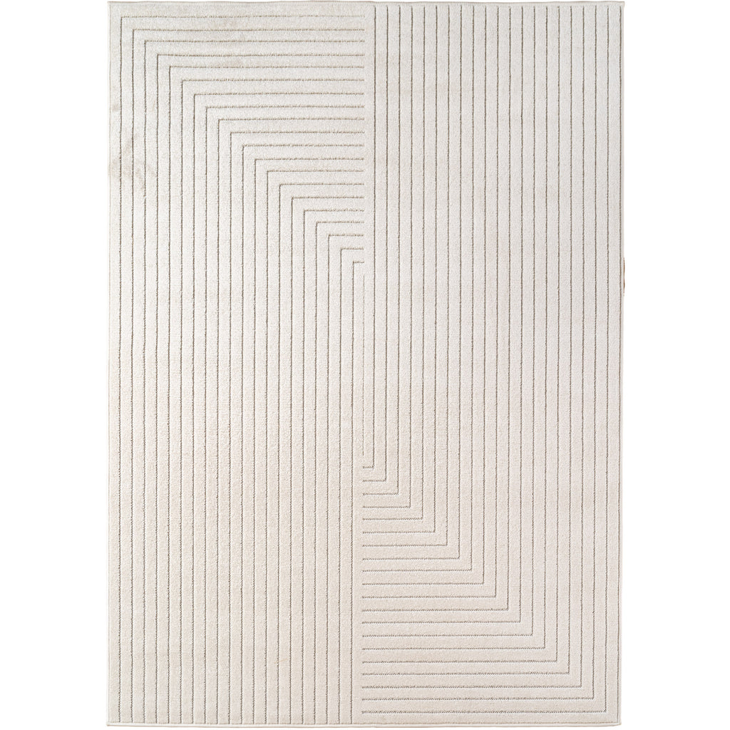 Nora 1202 creme moderner Designer Teppich