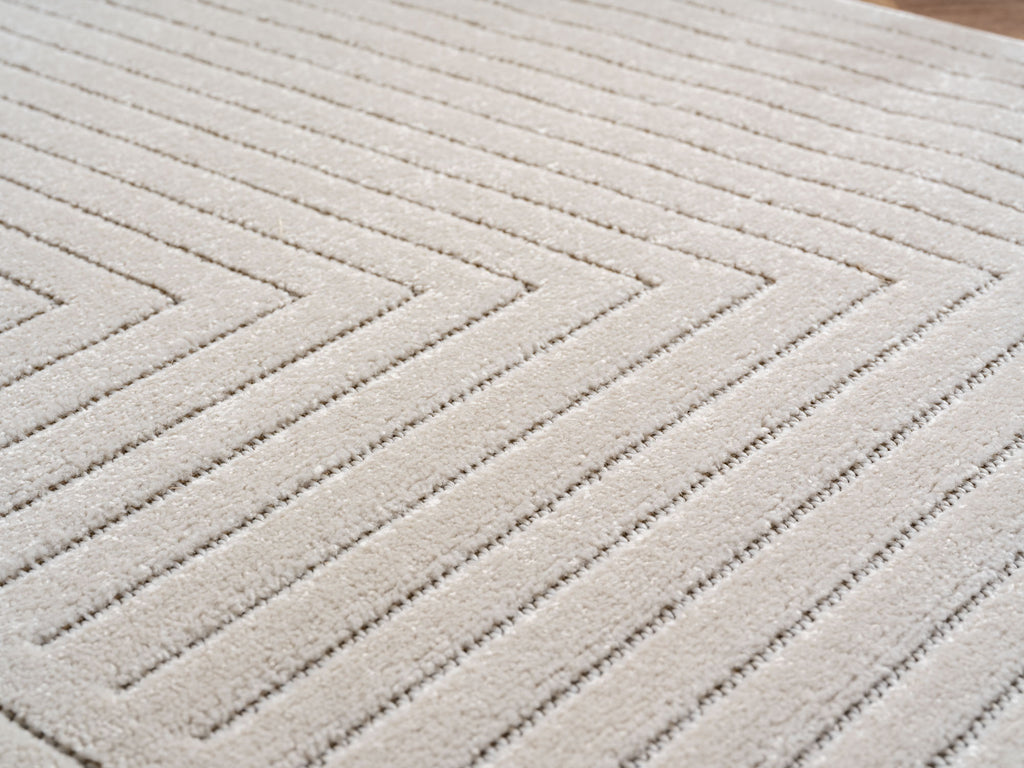 Nora 1202 creme moderner Designer Teppich