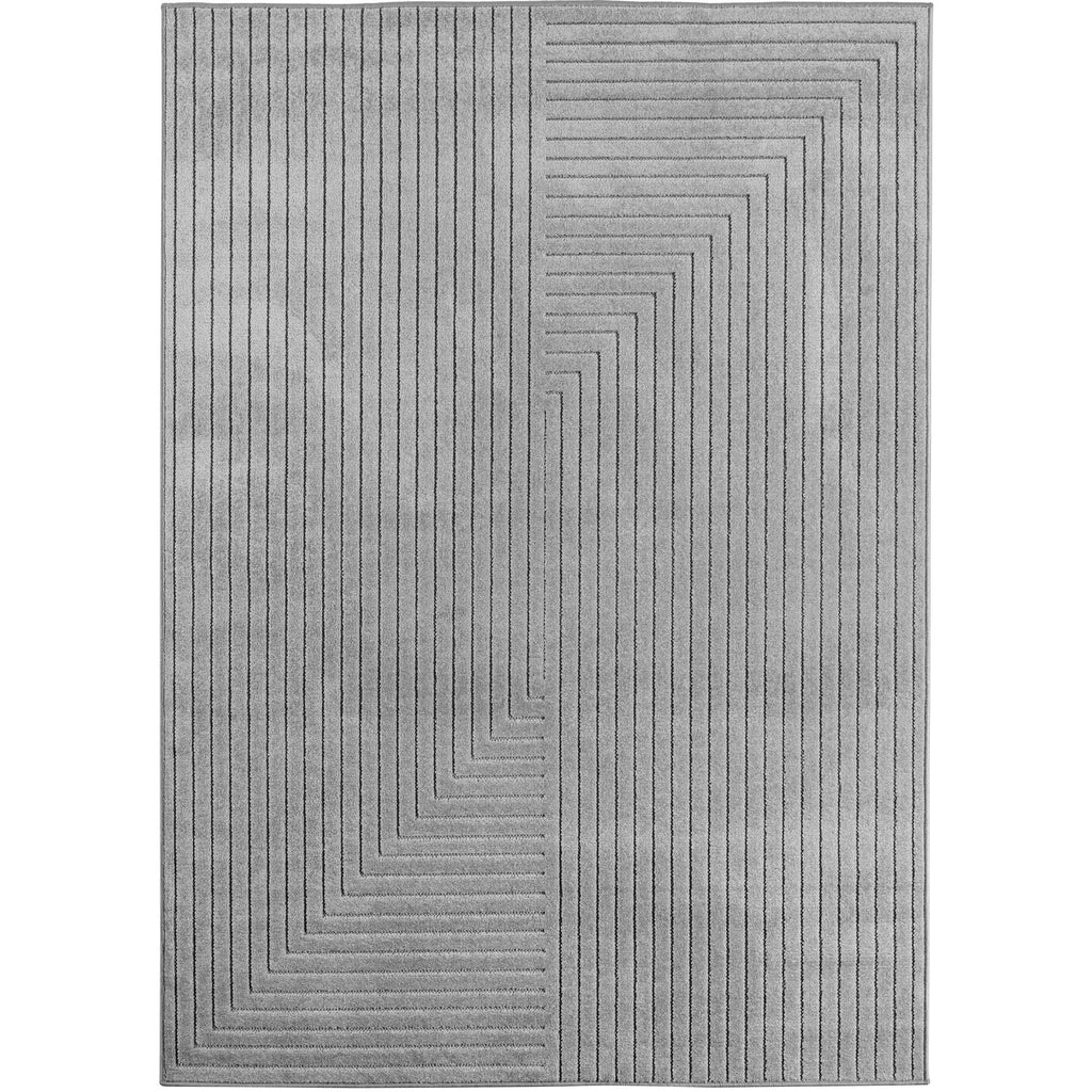 Nora 1202 grau moderner Designer Teppich