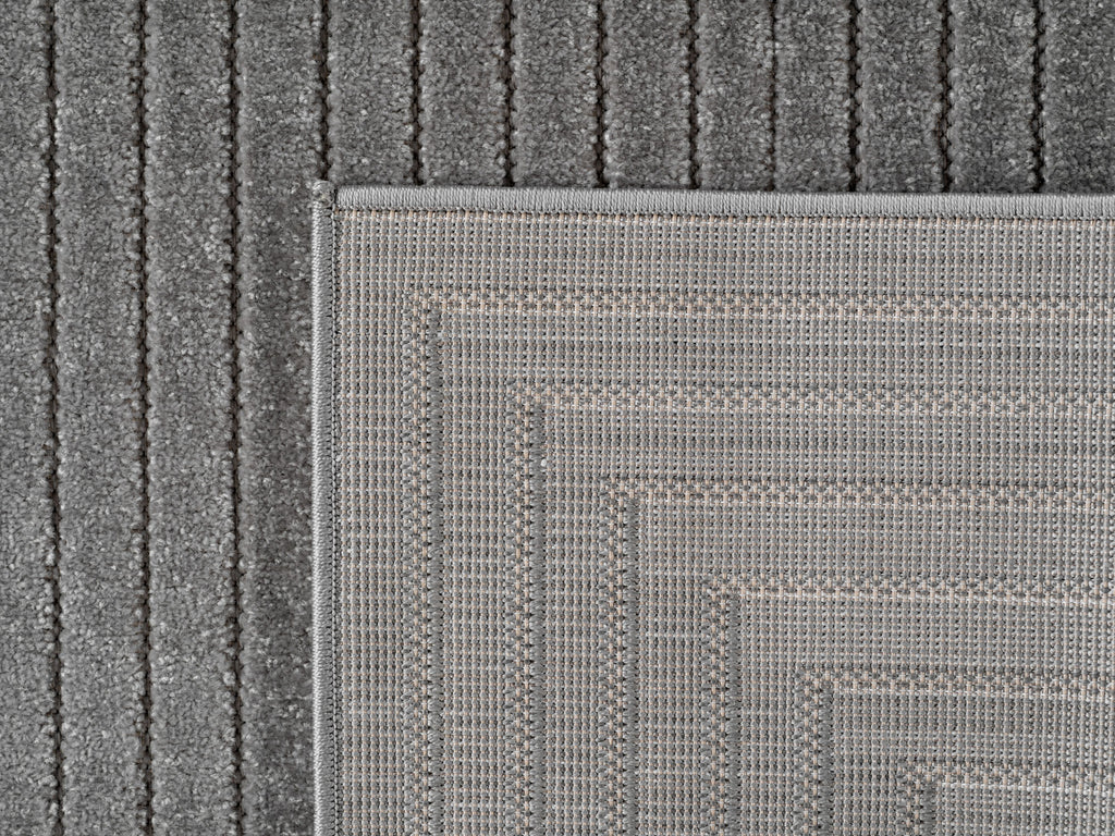 Nora 1202 grau moderner Designer Teppich