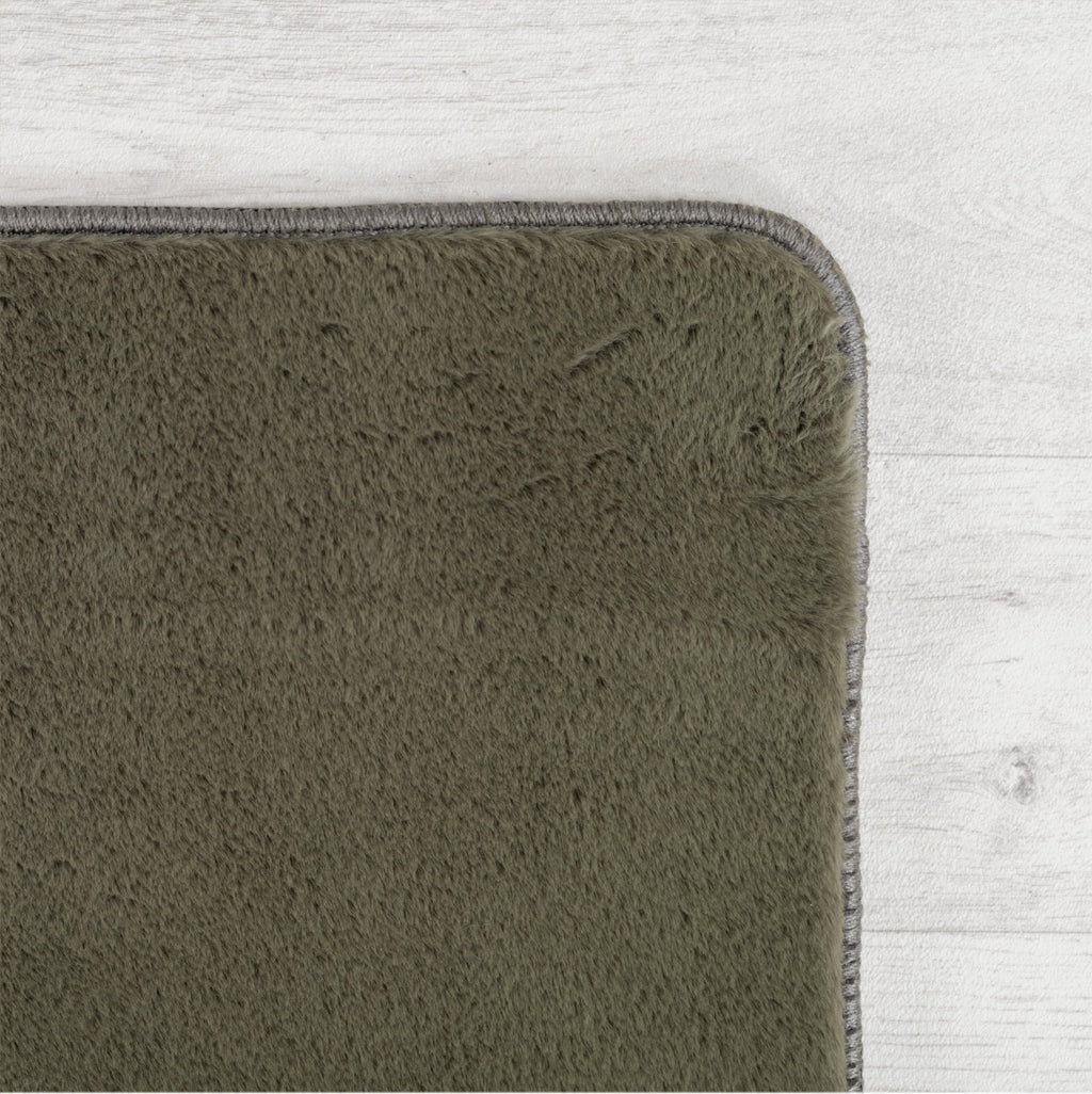 Amber 1400 khaki kuschelig & weich Plüschteppich