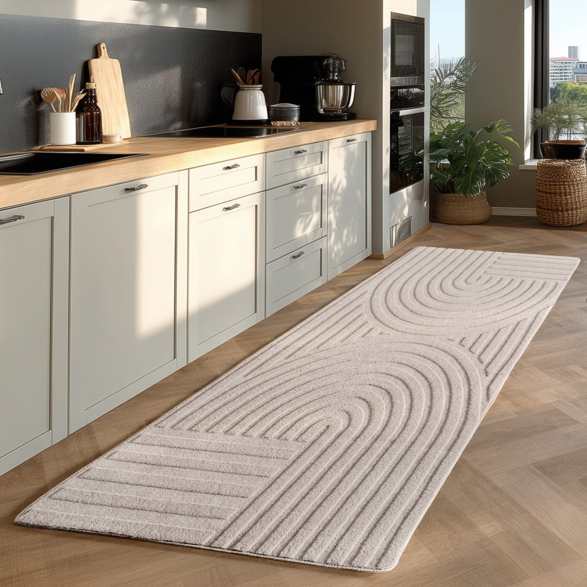 Pia 1611 creme Moderner Designer Teppich