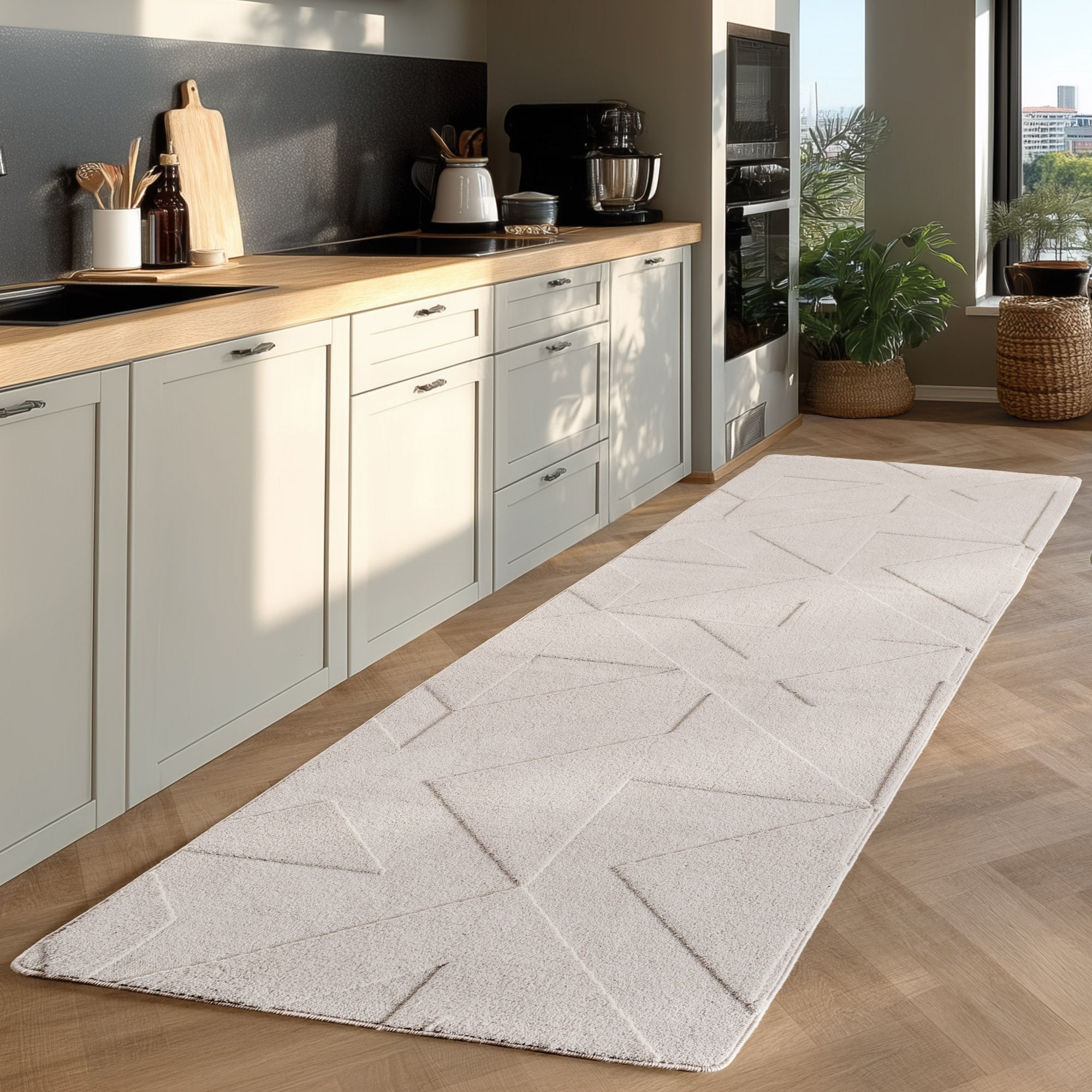 Pia 1613 creme Moderner Designer Teppich