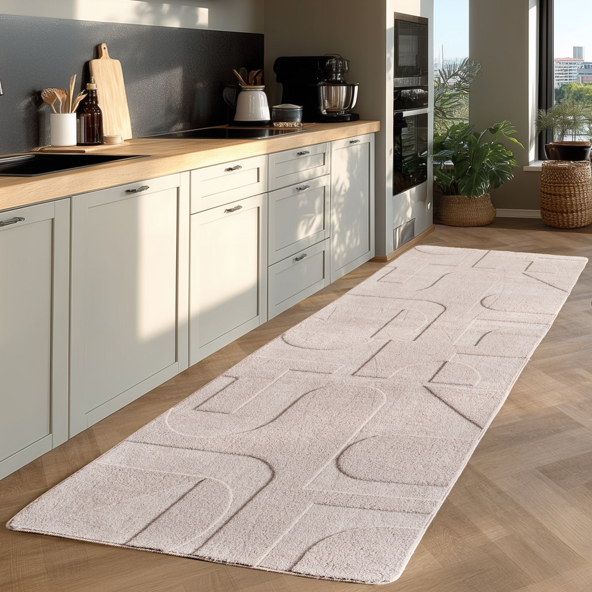 Pia 1614 creme Moderner Designer Teppich