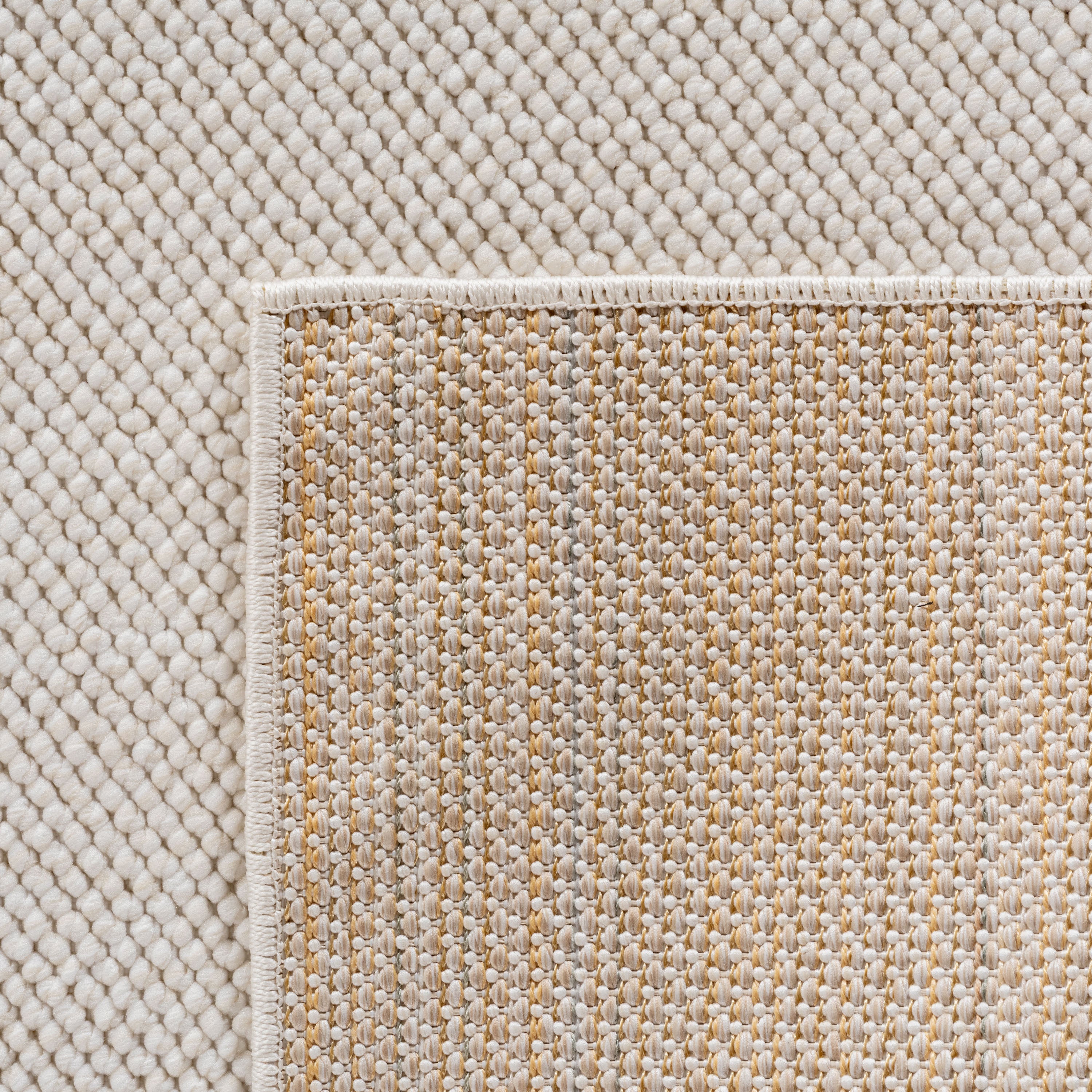Hira 2200 creme, geflochtener weichflor Teppich, tolle Musterungen