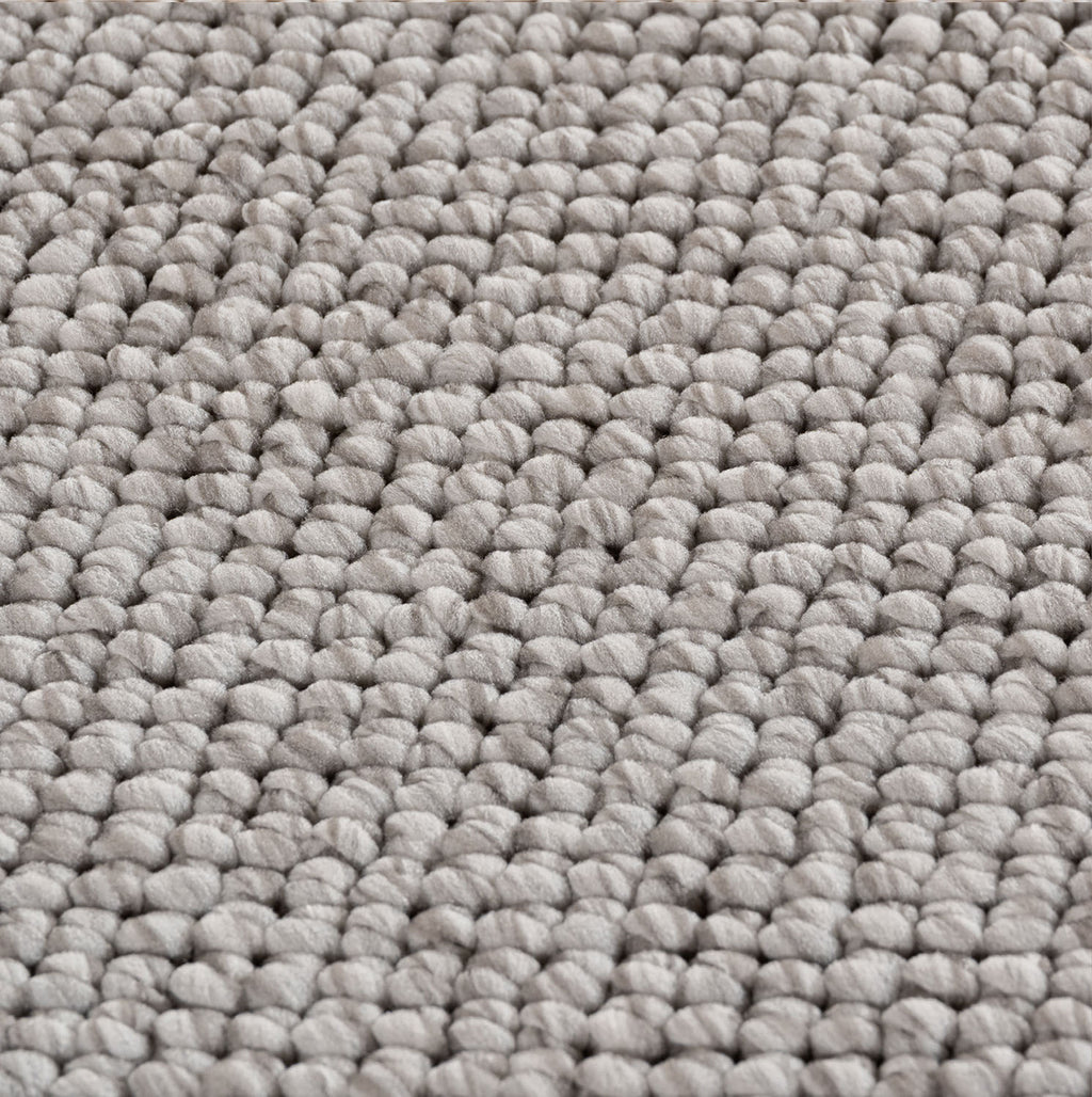 Hira 2200 grau, geflochtener weichflor Teppich, tolle Musterungen