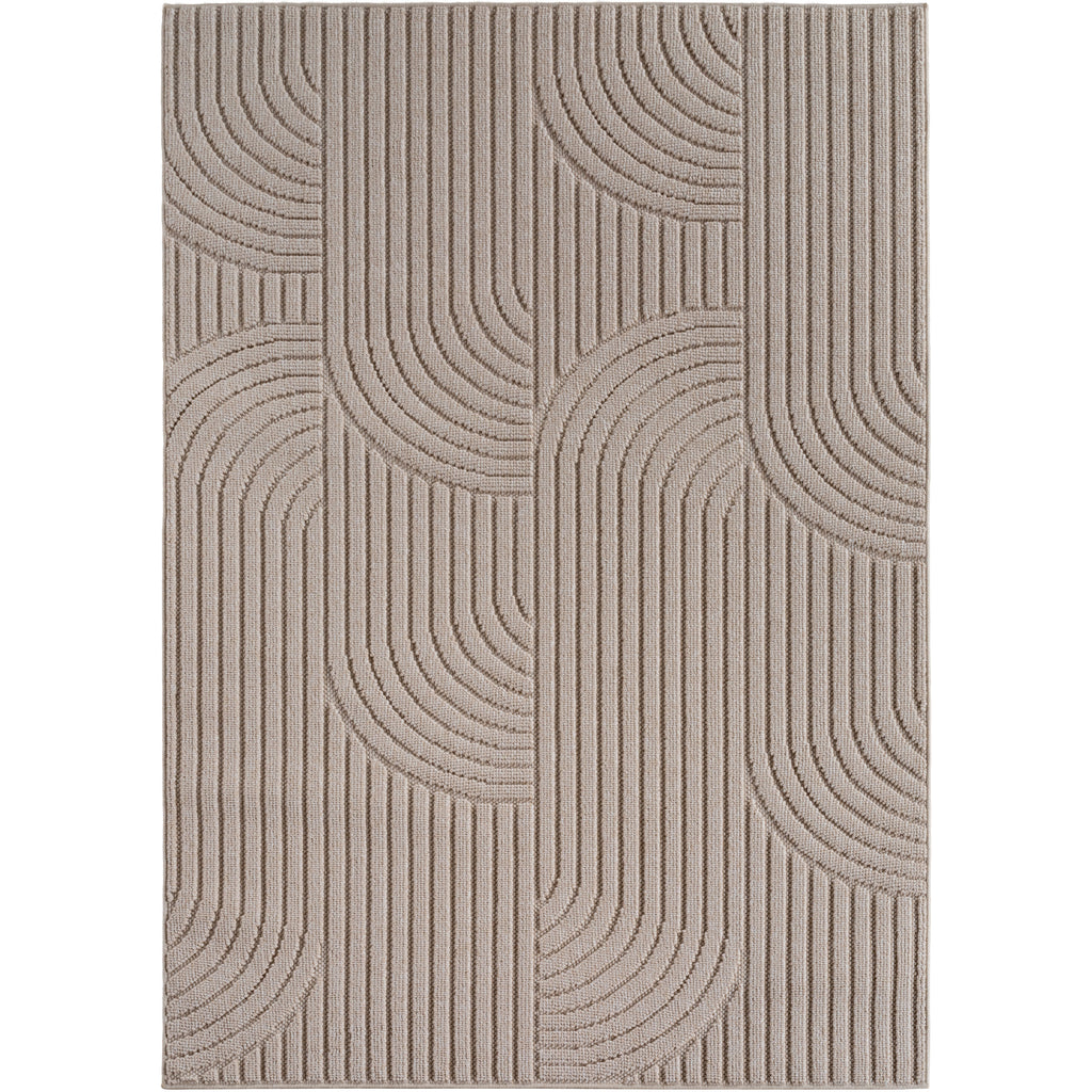 Hira 2201 beige, geflochtener weichflor Teppich, tolle Musterungen