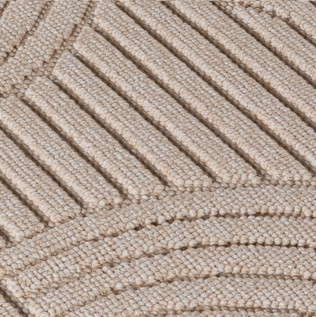Hira 2201 beige, geflochtener weichflor Teppich, tolle Musterungen