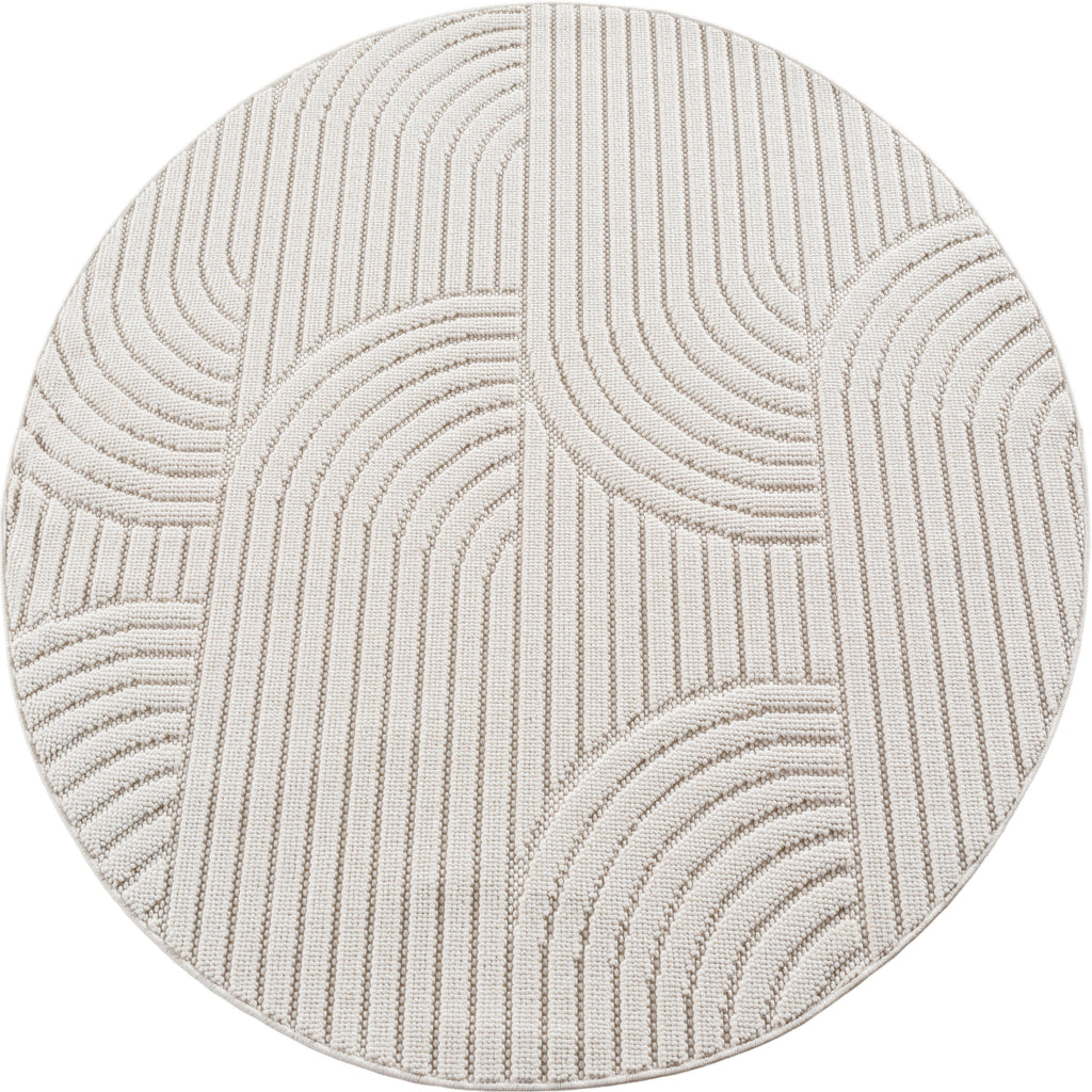 Hira 2201 creme, geflochtener weichflor Teppich, tolle Musterungen