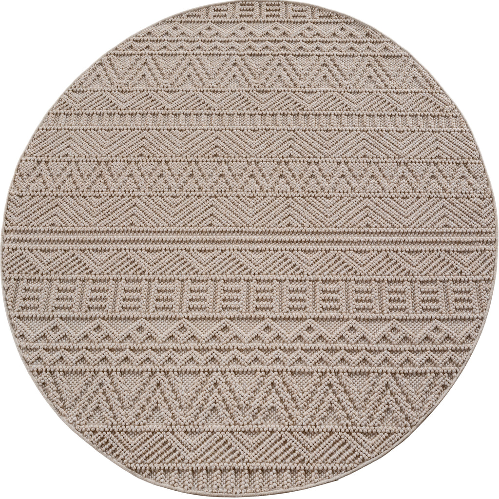 Hira 2202 beige, geflochtener weichflor Teppich, tolle Musterungen