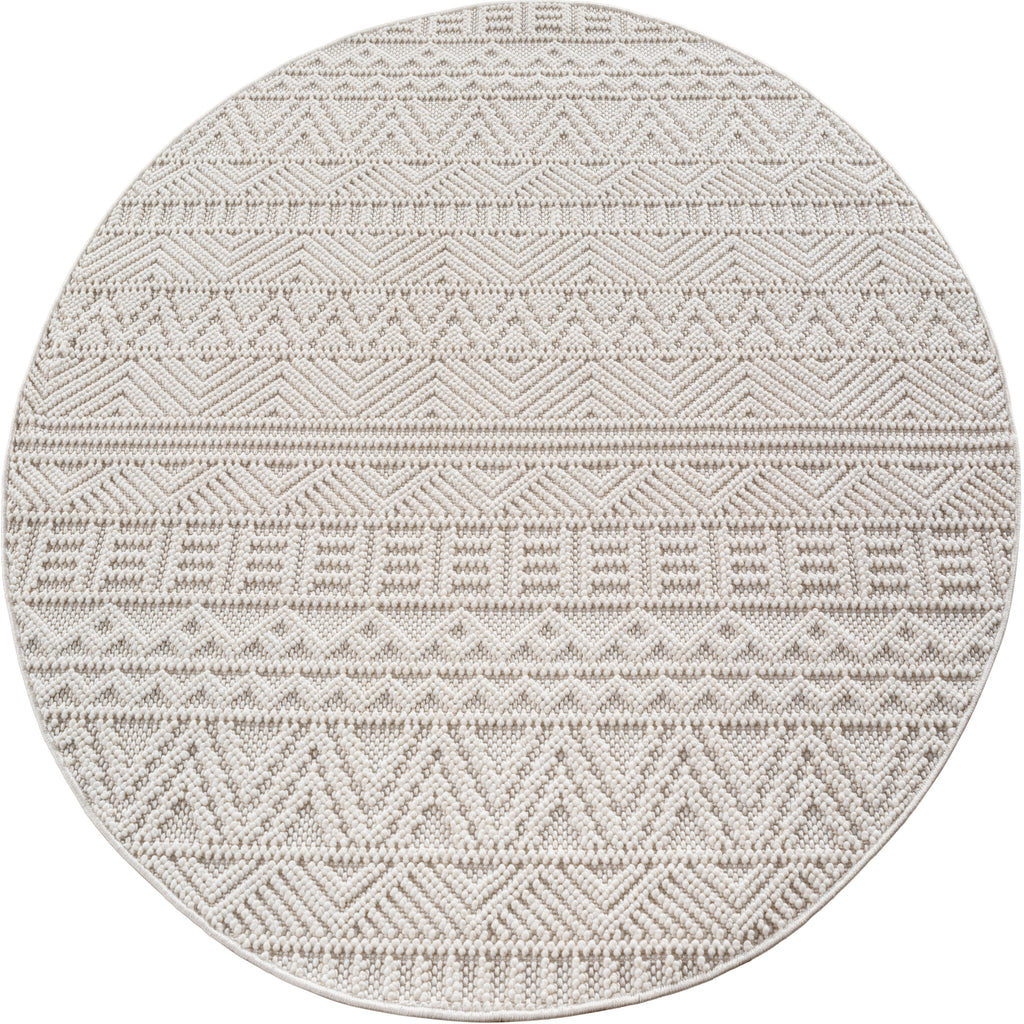 Hira 2202 creme, geflochtener weichflor Teppich, tolle Musterungen