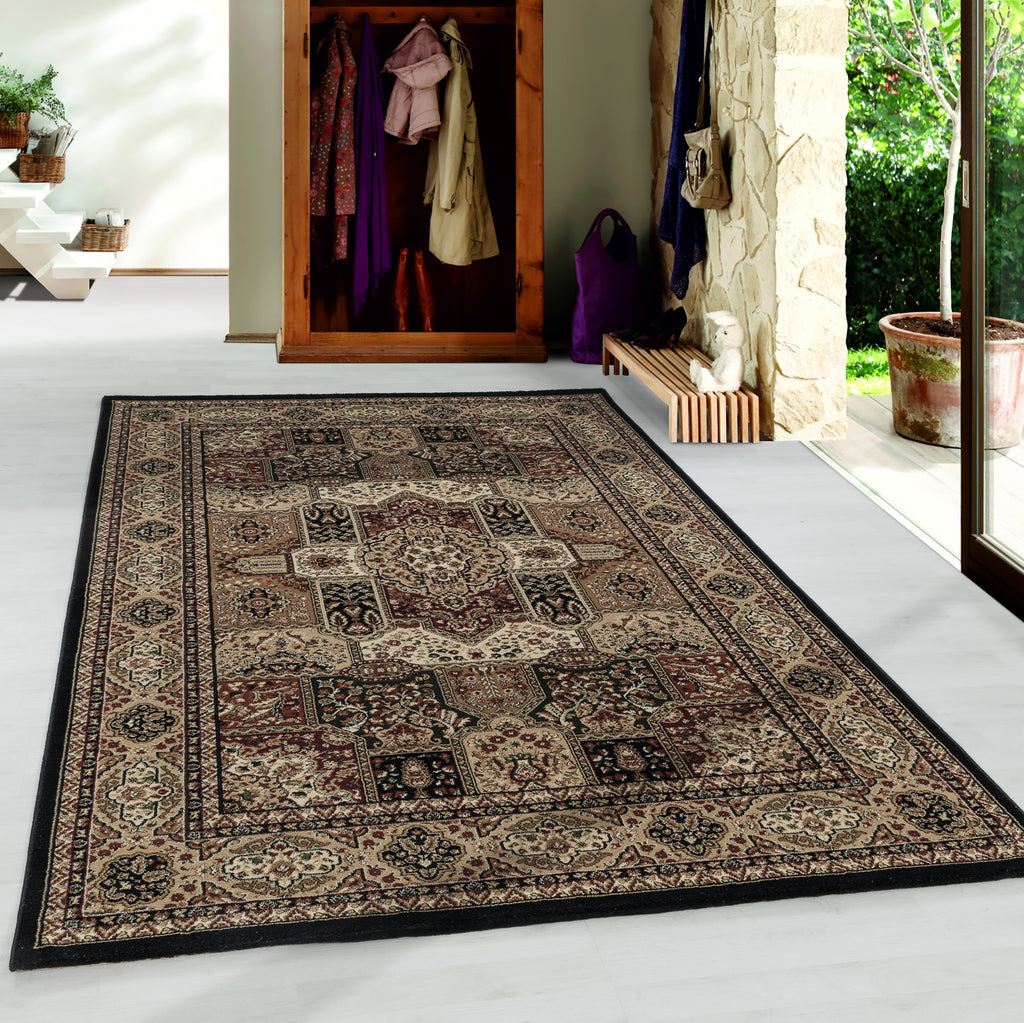 Antik 2603 schwarz, klassischer Teppich im Stilvollen Design