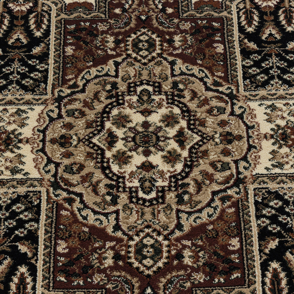Antik 2603 schwarz, klassischer Teppich im Stilvollen Design