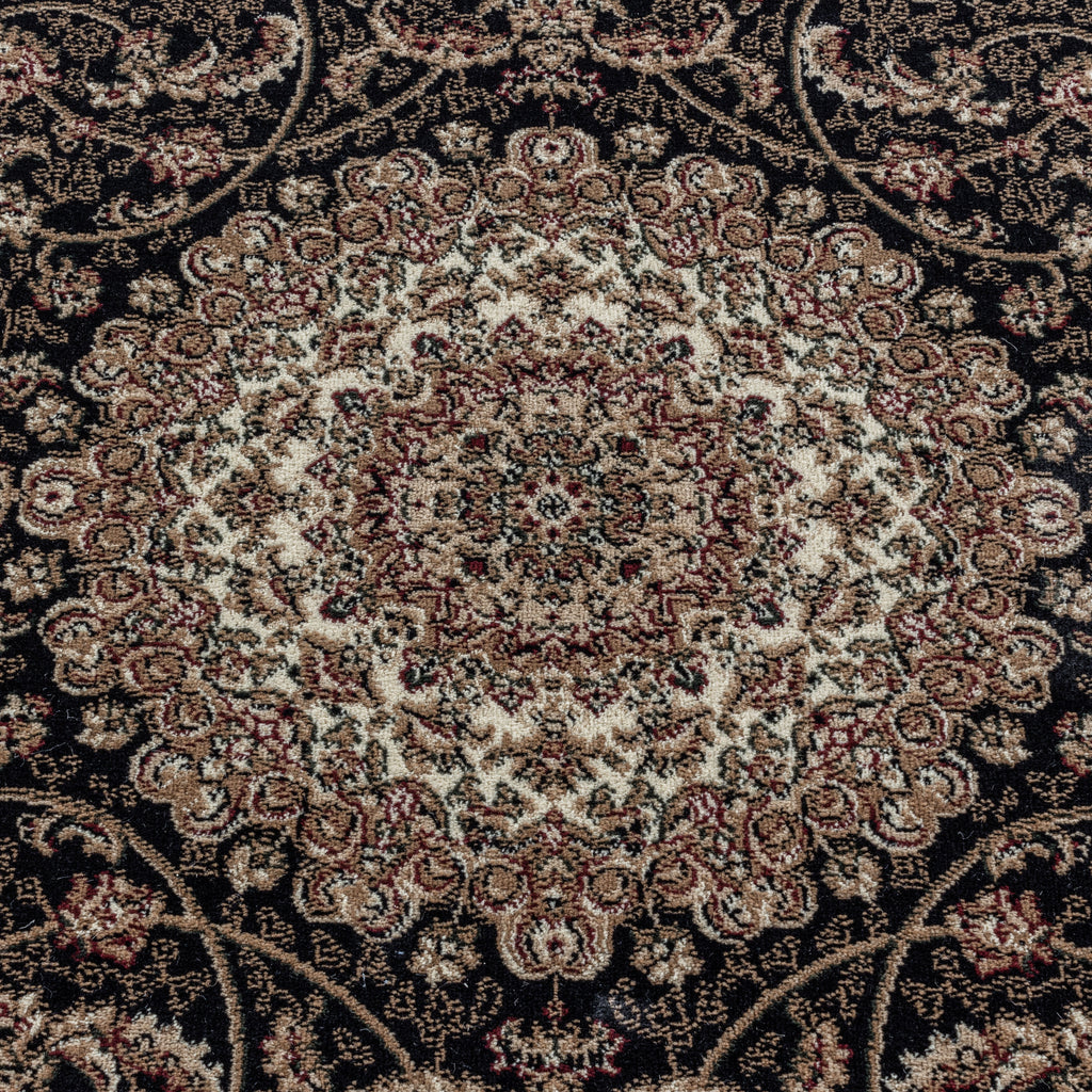 Antik 2606 schwarz, klassischer Teppich im Stilvollen Design