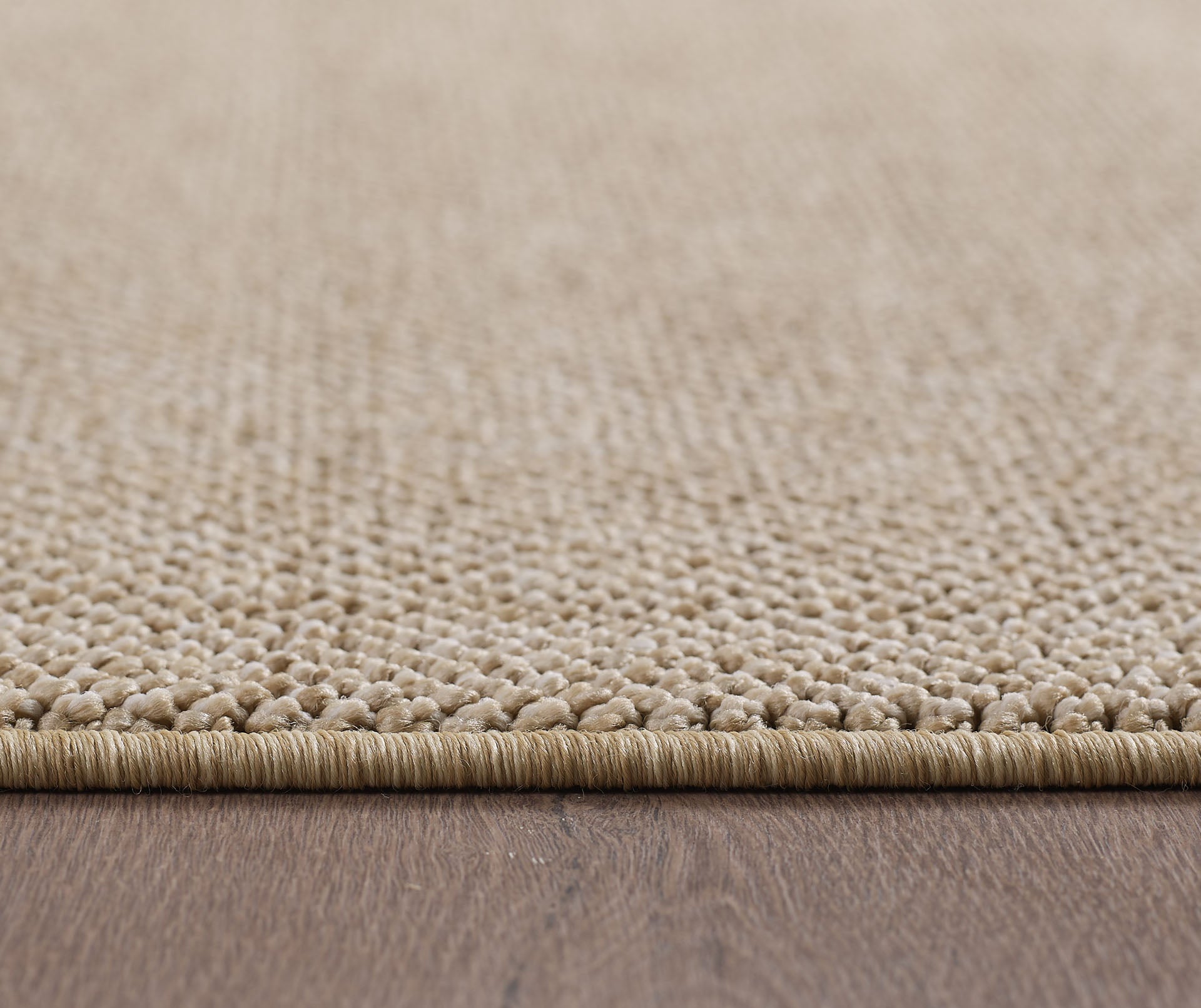 Lena 4300 beige geflochtener Weichflor Teppich