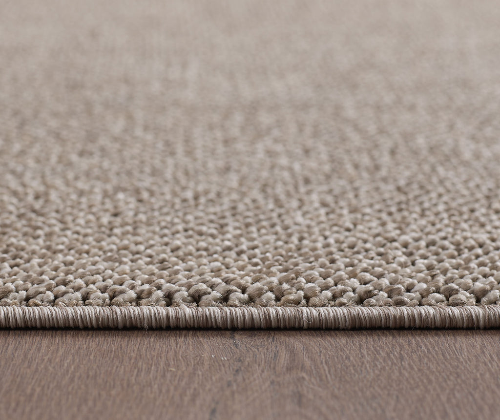 Lena 4300 braun geflochtener Weichflor Teppich