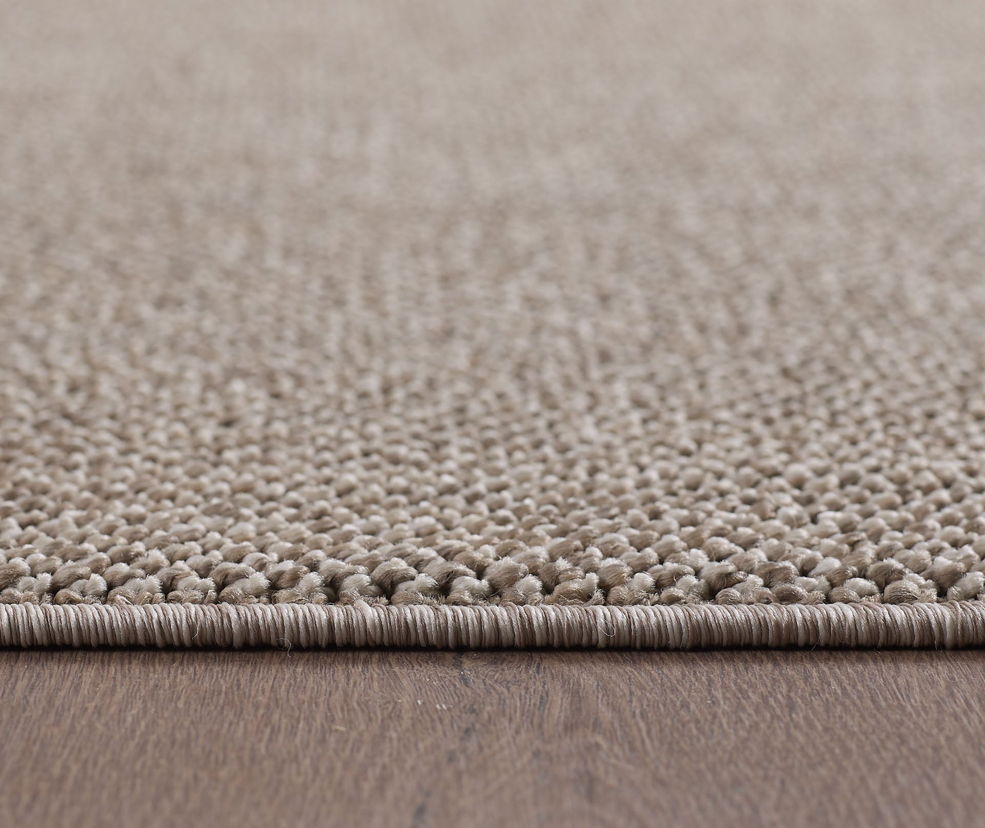 Lena 4300 braun geflochtener Weichflor Teppich