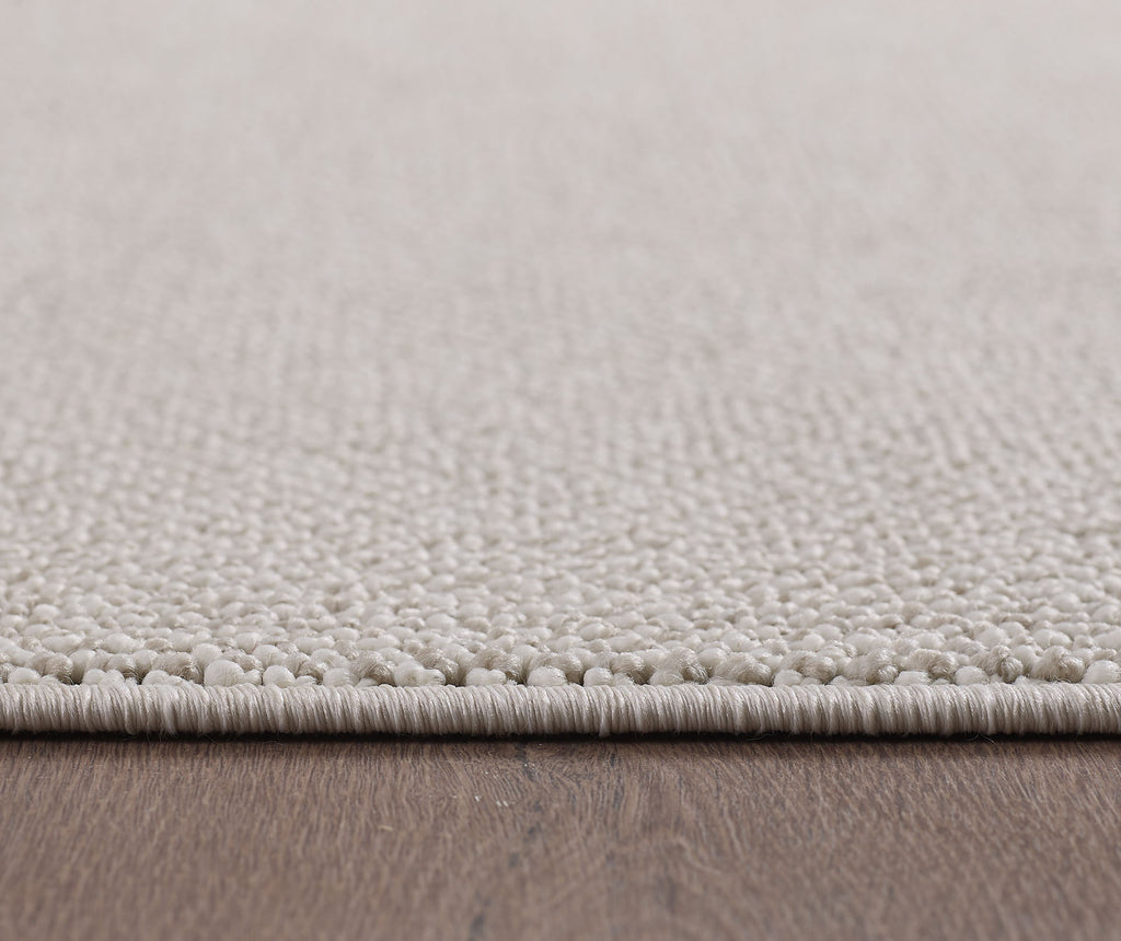 Lena 4300 creme geflochtener Weichflor Teppich