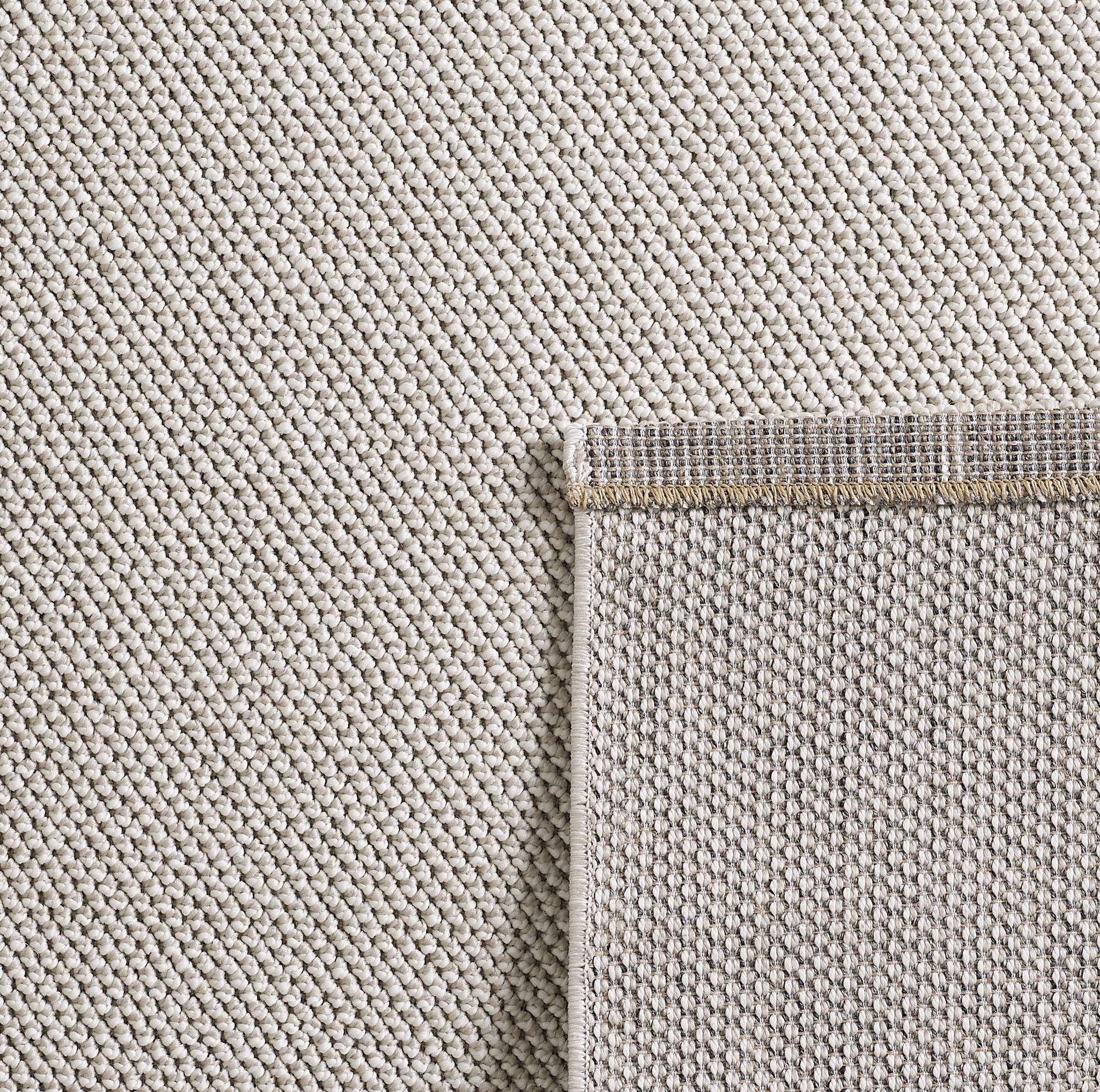 Lena 4300 creme geflochtener Weichflor Teppich