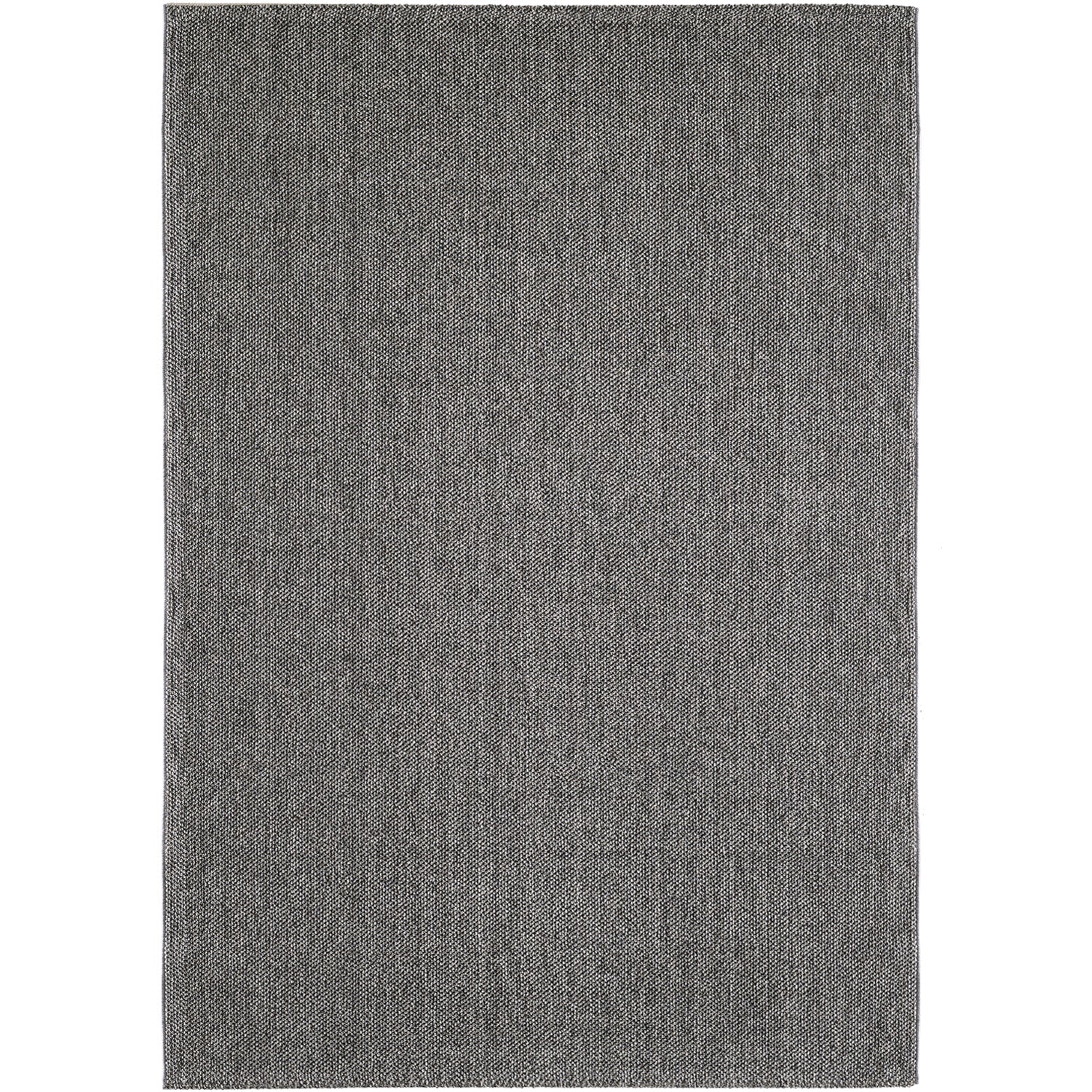 Lena 4300 grau geflochtener Weichflor Teppich