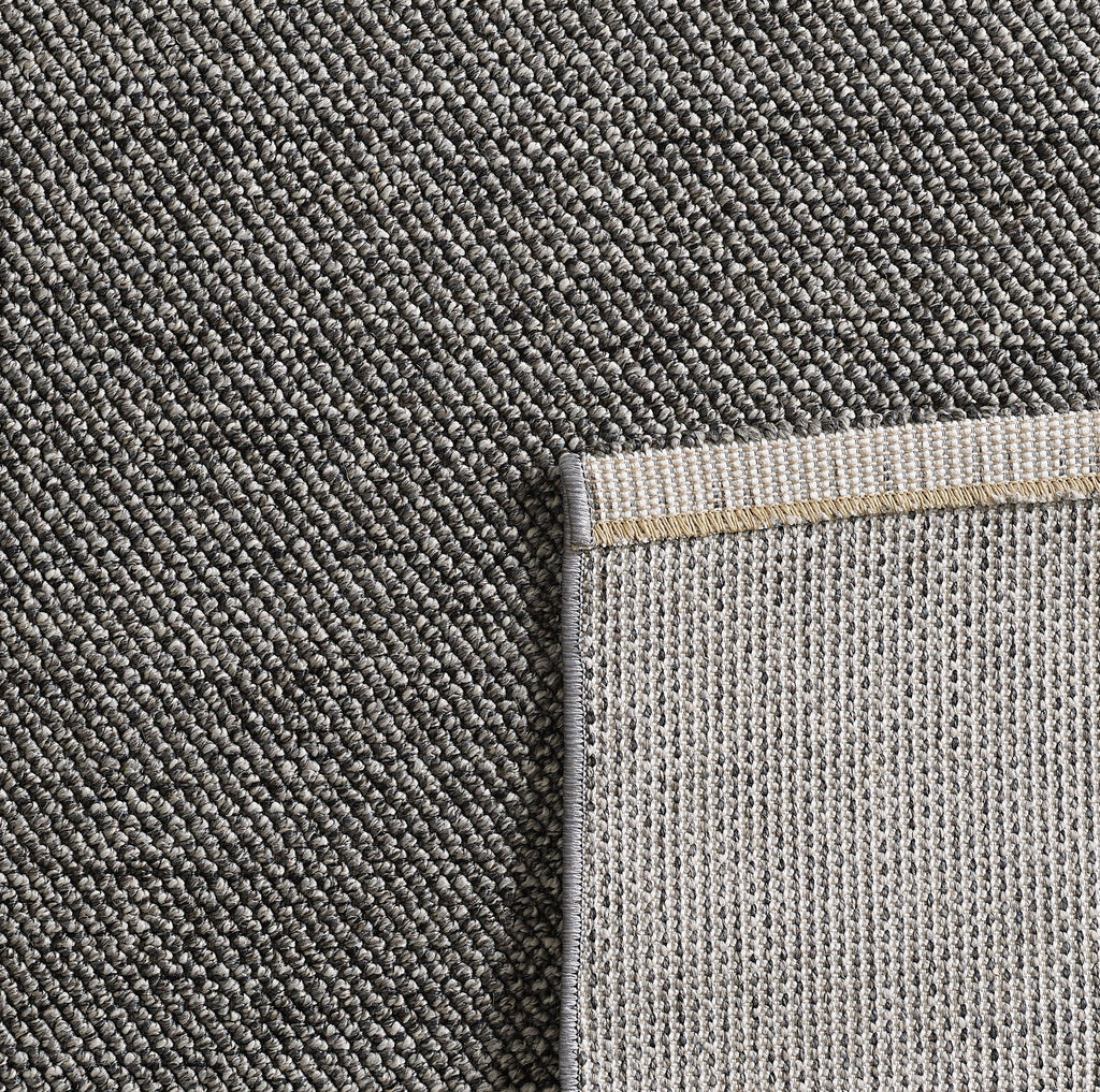Lena 4300 grau geflochtener Weichflor Teppich