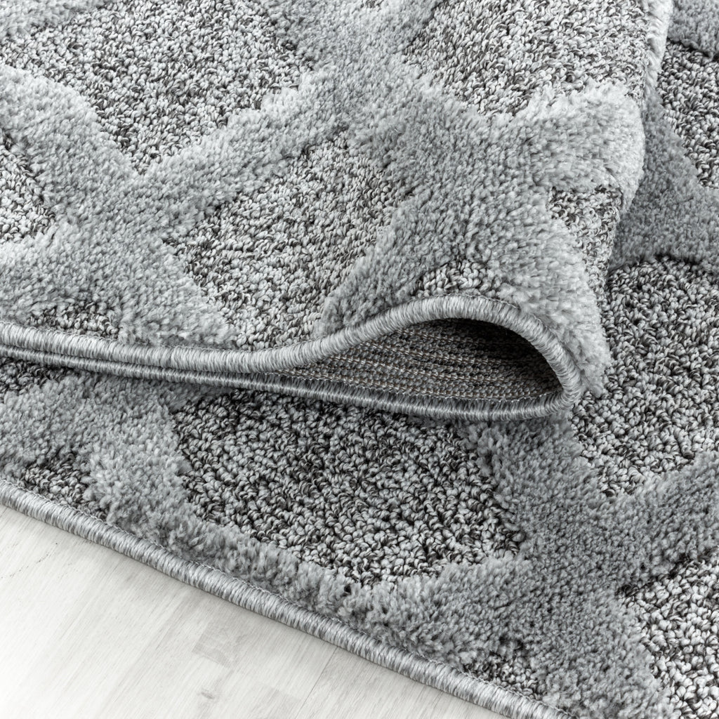 Palmira 4702 grau Teppich mit Hochtief Strukturen, Zeitlos und elegant
