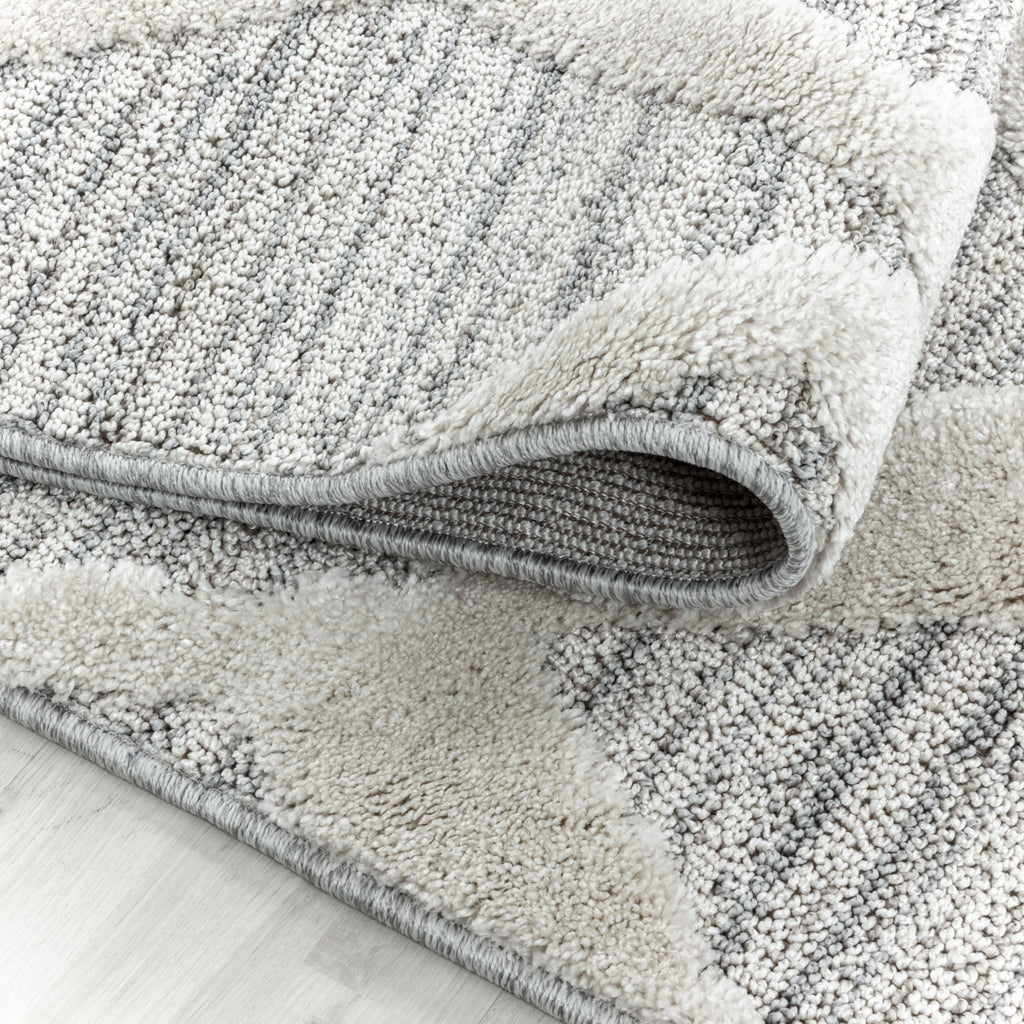Palmira 4703 grau Teppich mit Hochtief Strukturen, Zeitlos und elegant
