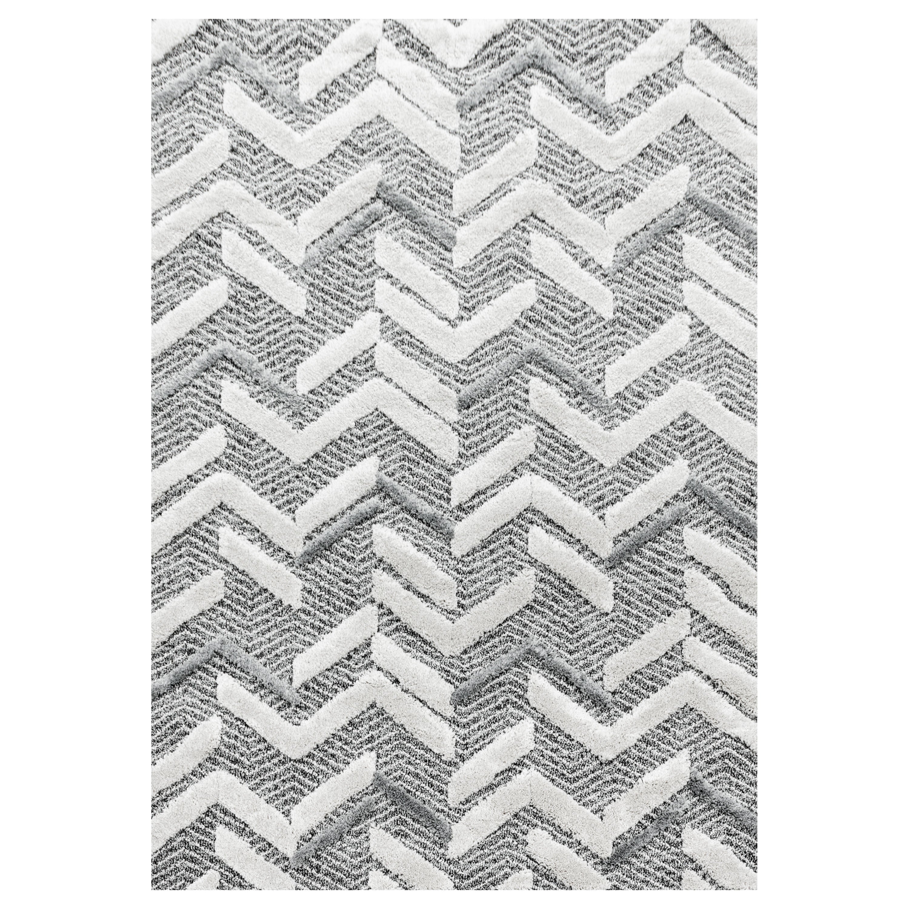 Palmira 4705 grau Teppich mit Hochtief Strukturen, Zeitlos und elegant