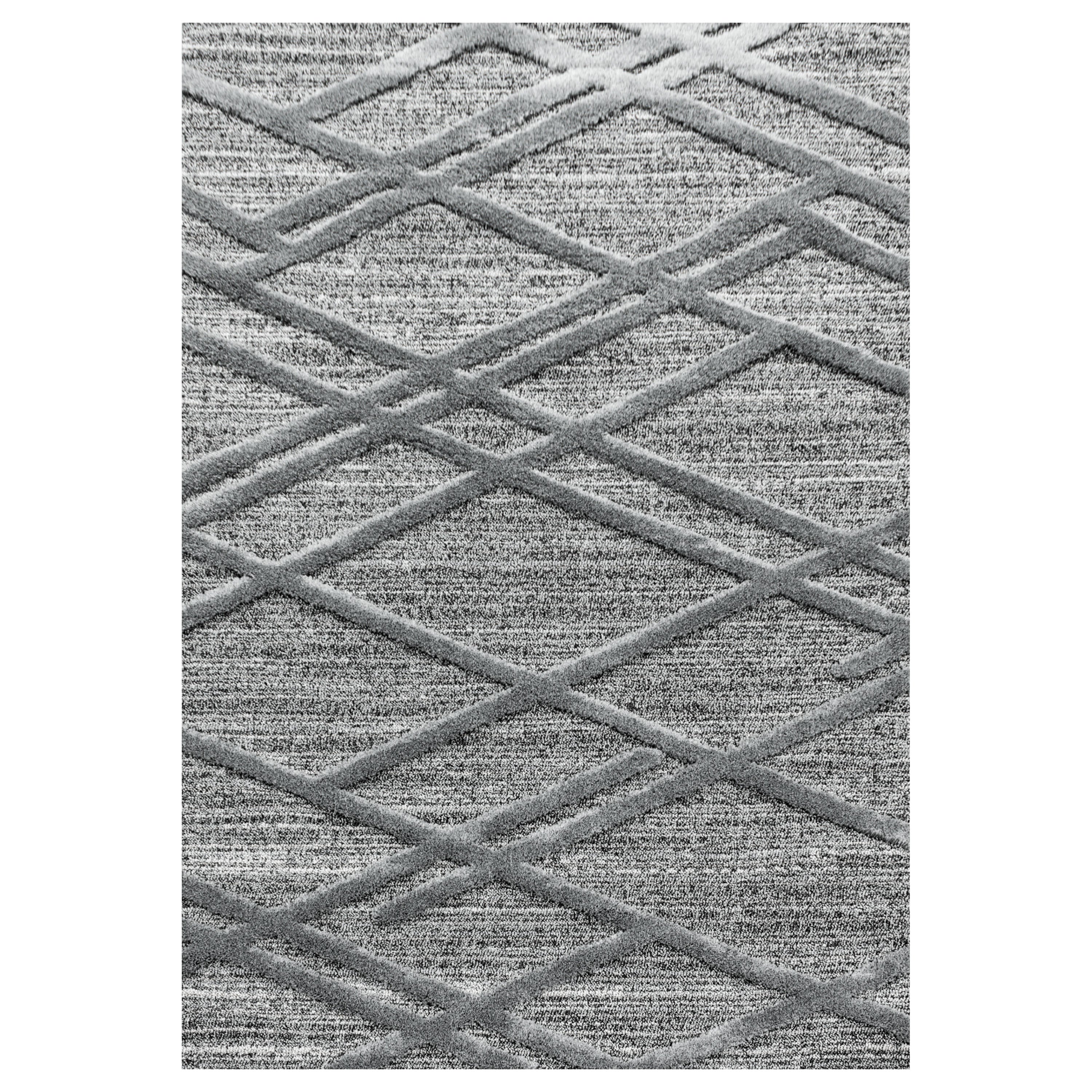 Palmira 4706 grau Teppich mit Hochtief Strukturen, Zeitlos und elegant