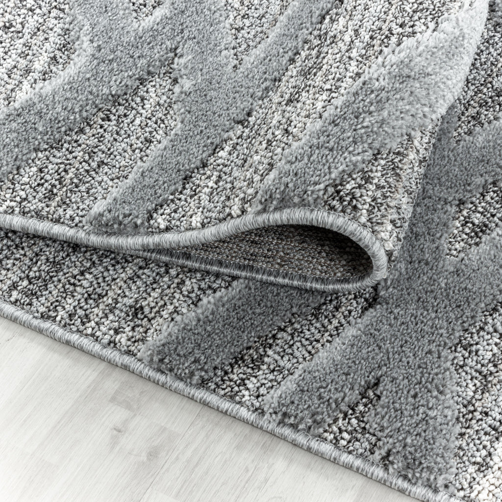 Palmira 4706 grau Teppich mit Hochtief Strukturen, Zeitlos und elegant