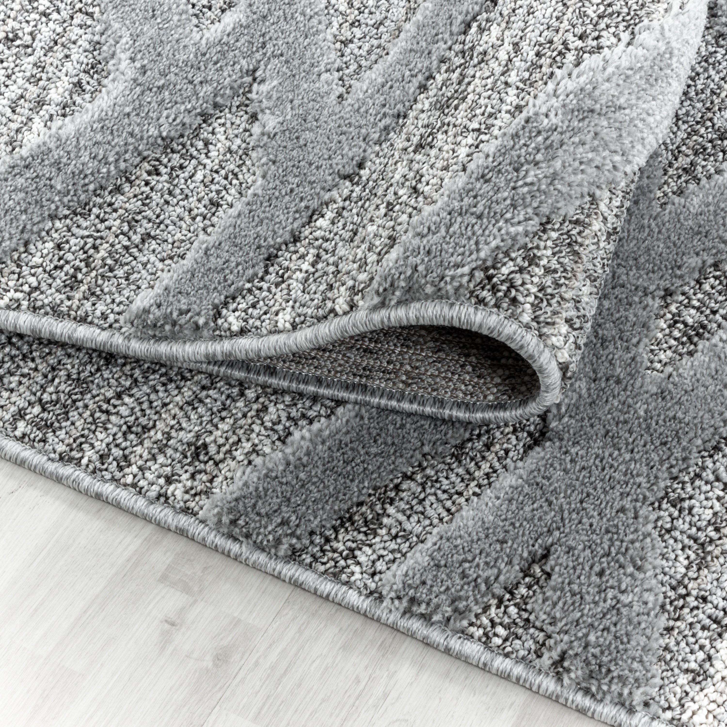 Palmira 4706 grau Teppich mit Hochtief Strukturen, Zeitlos und elegant